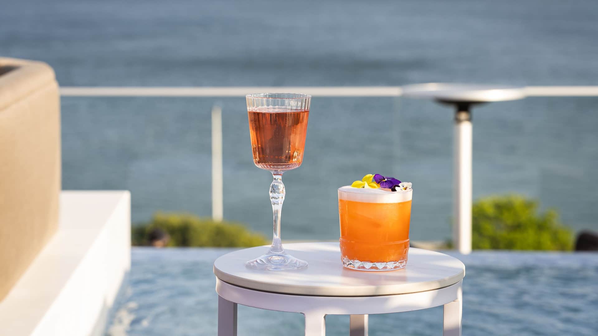 Hyatt Regency Lisbon Icon Rooftop Bar Cocktails