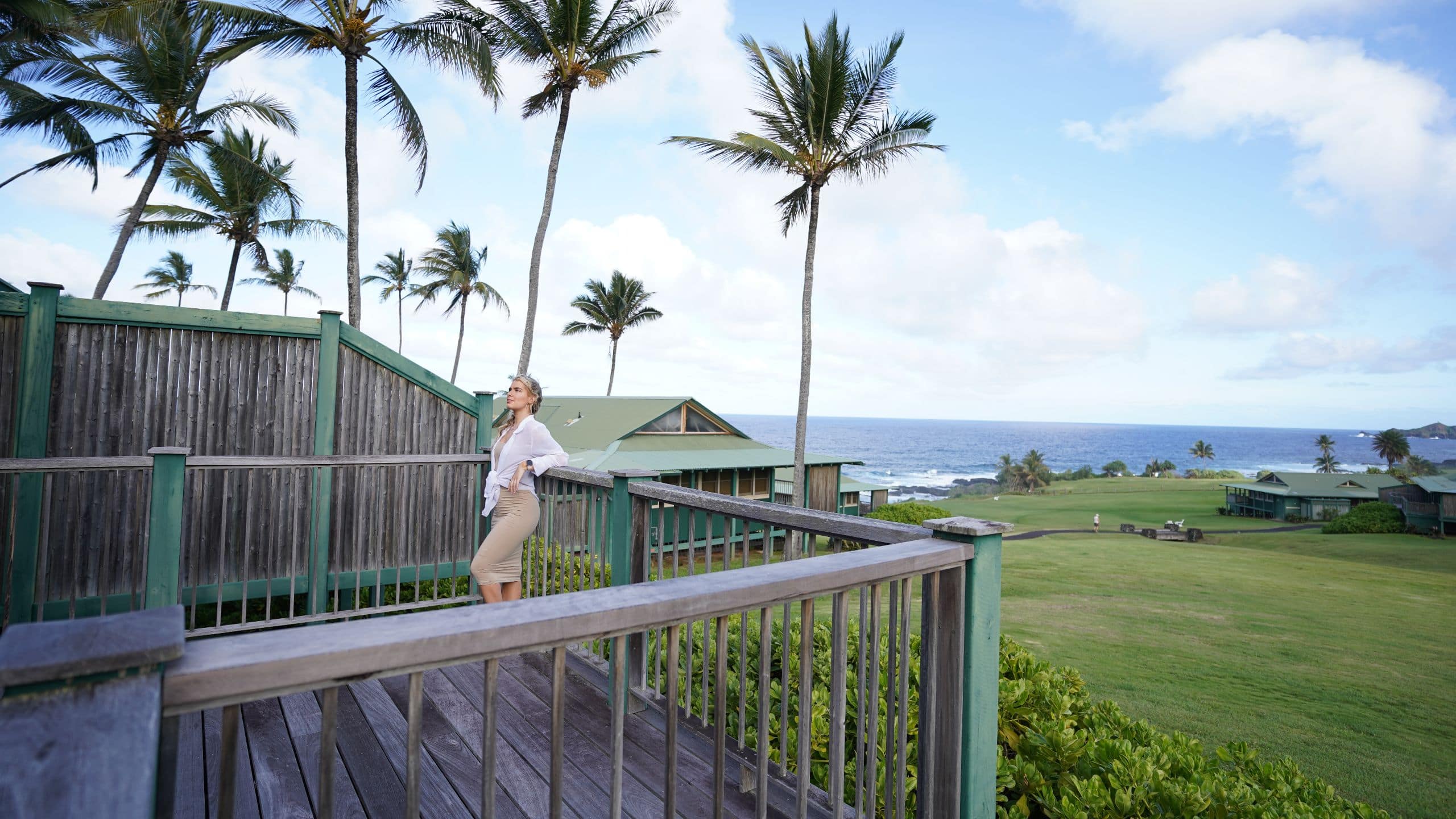 Hana-Maui Resort Guest On Room Lanai