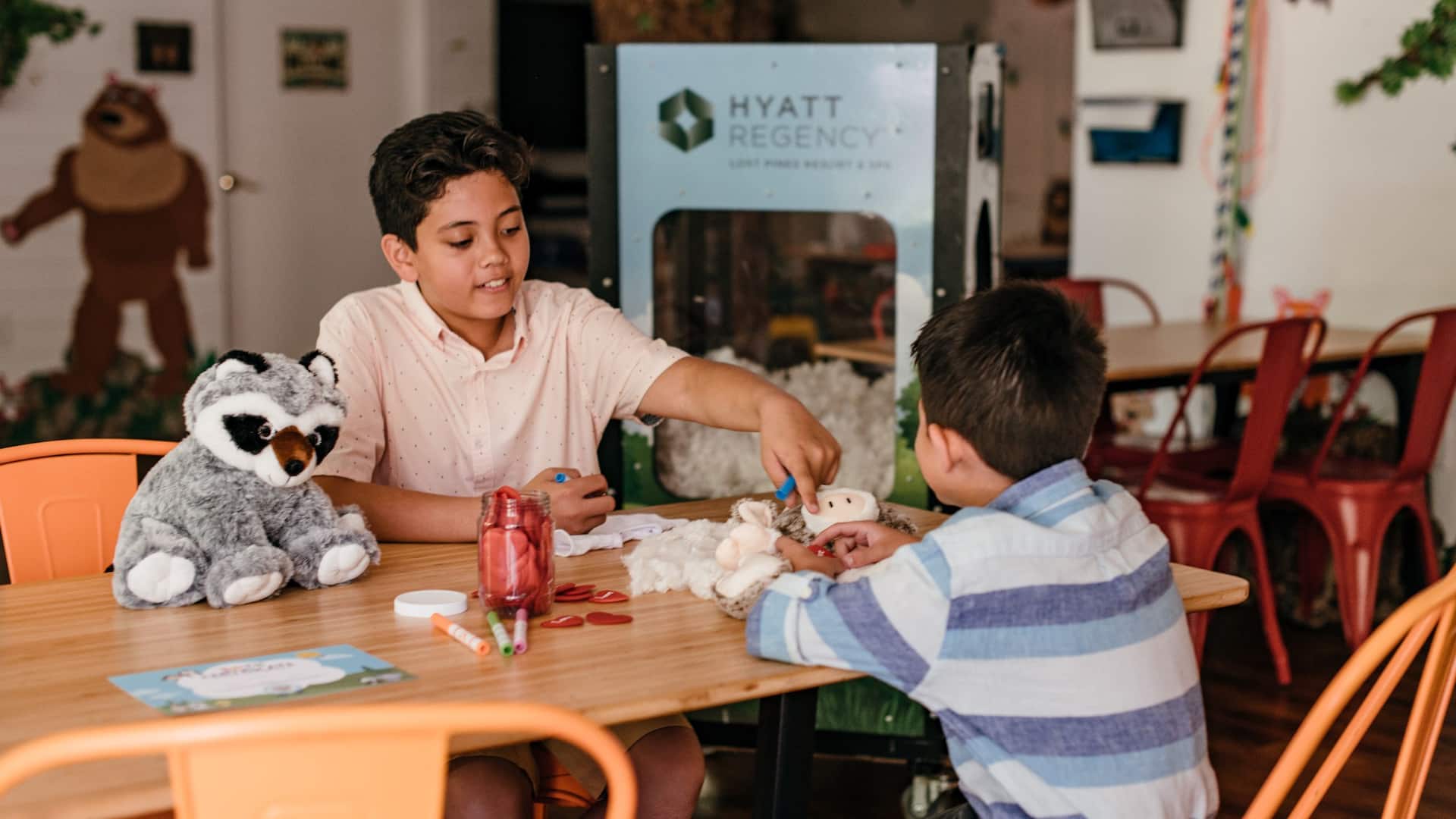 Hyatt Regency Lost Pines Resort and Spa Build A Buddy Craft Activity Friends