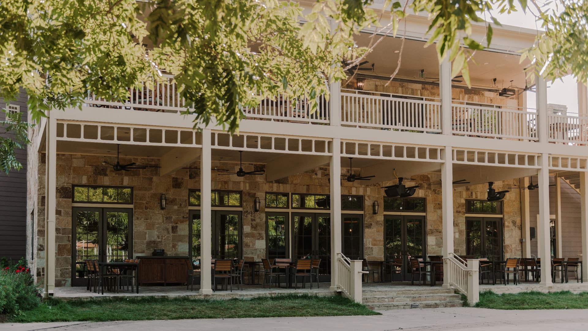 Hyatt Regency Lost Pines Resort and Spa Exteriors Mavericks Patio Seating
