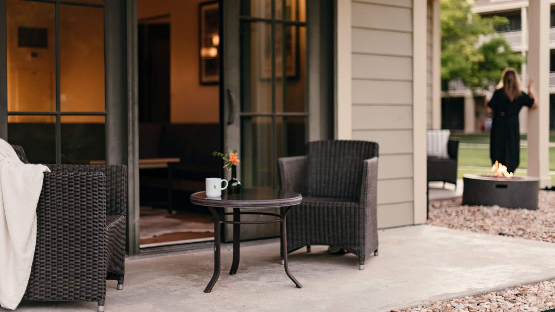 Hyatt Regency Lost Pines Resort and Spa Fire Pit Suite Seating