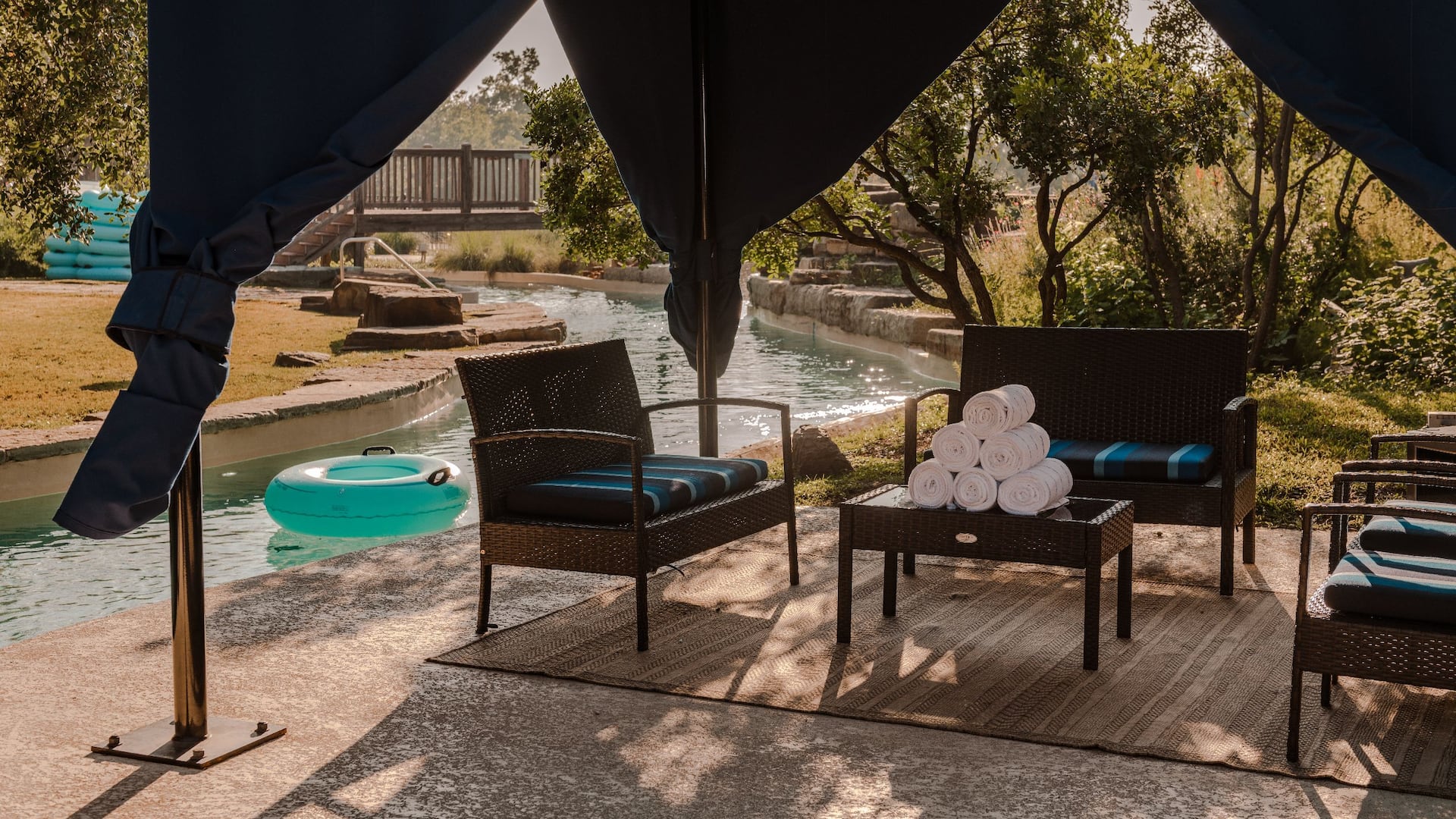 Hyatt Regency Lost Pines Resort and Spa Pool Cabana Seating