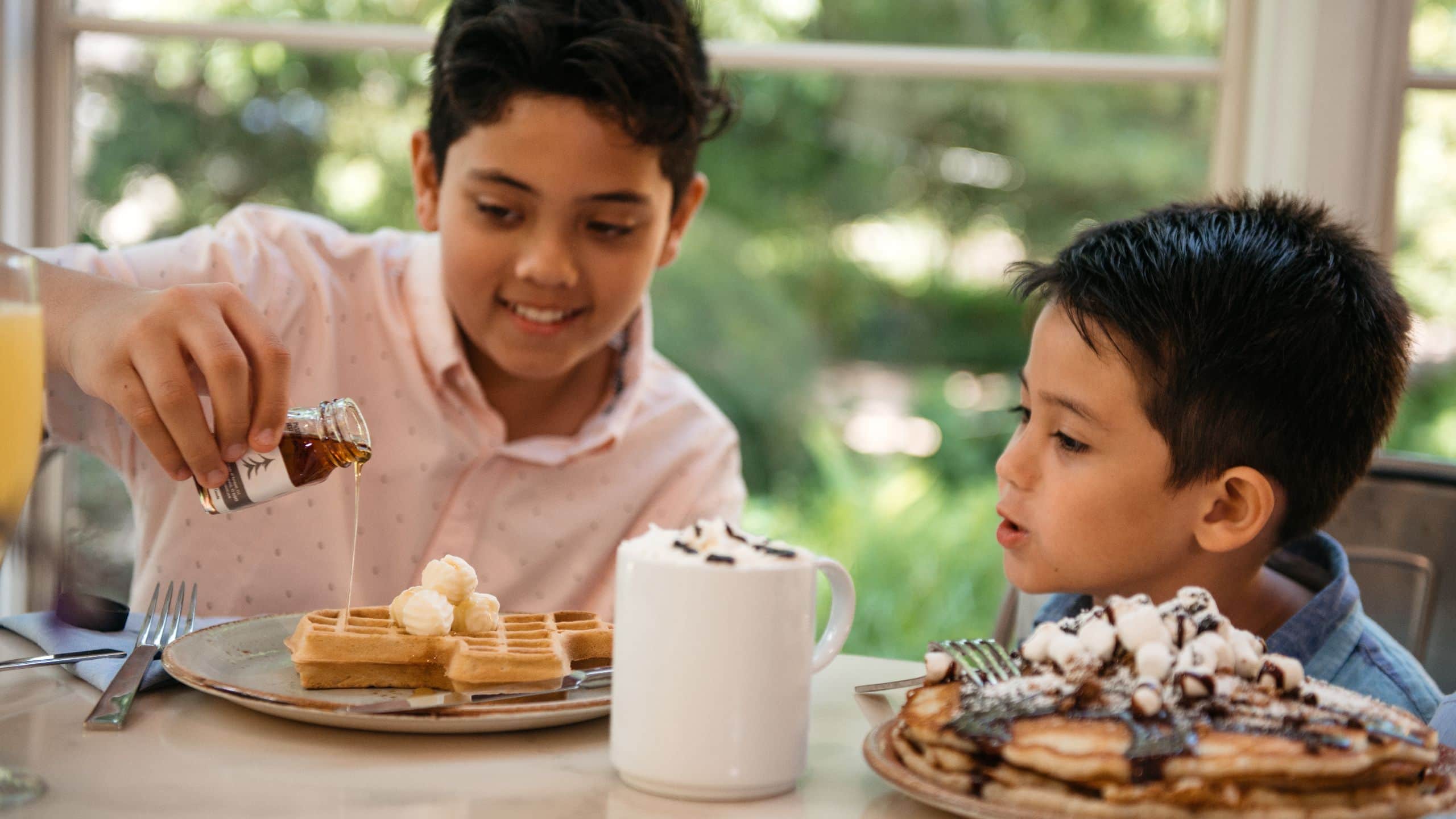 Hyatt Regency Lost Pines Resort and Spa Firewheel Dining Breakfast Kids Waffles