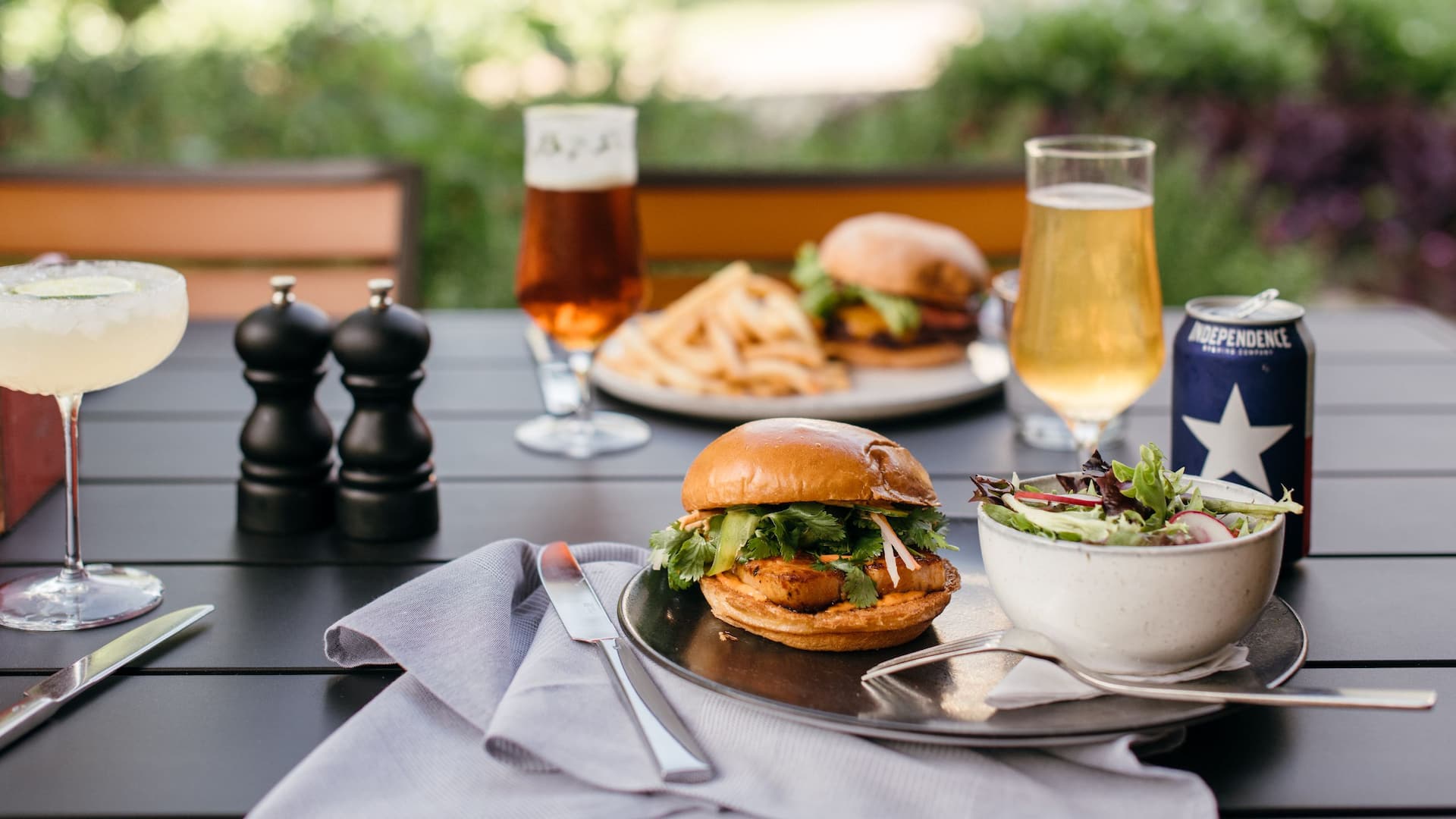 Hyatt Regency Lost Pines Resort and Spa Mavericks Dining Food Patio Close Up