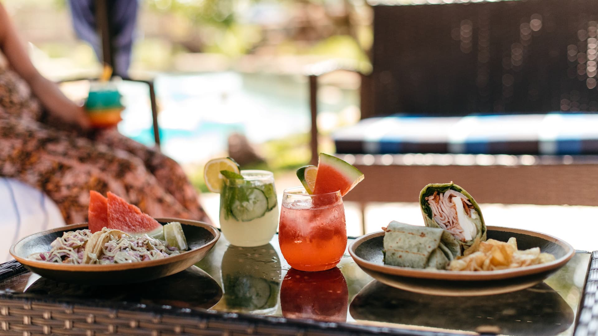 Hyatt Regency Lost Pines Resort and Spa Pool Cabana Cocktails