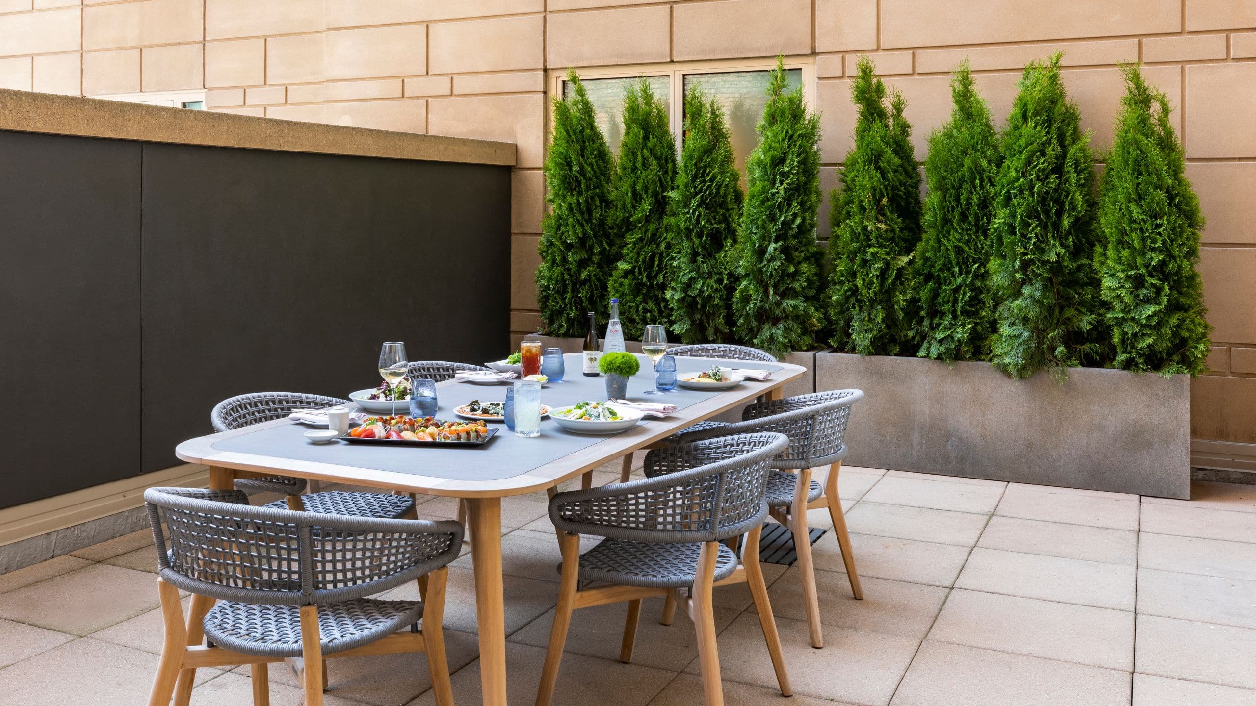 Park Hyatt Chicago Suite Balcony Dining Table