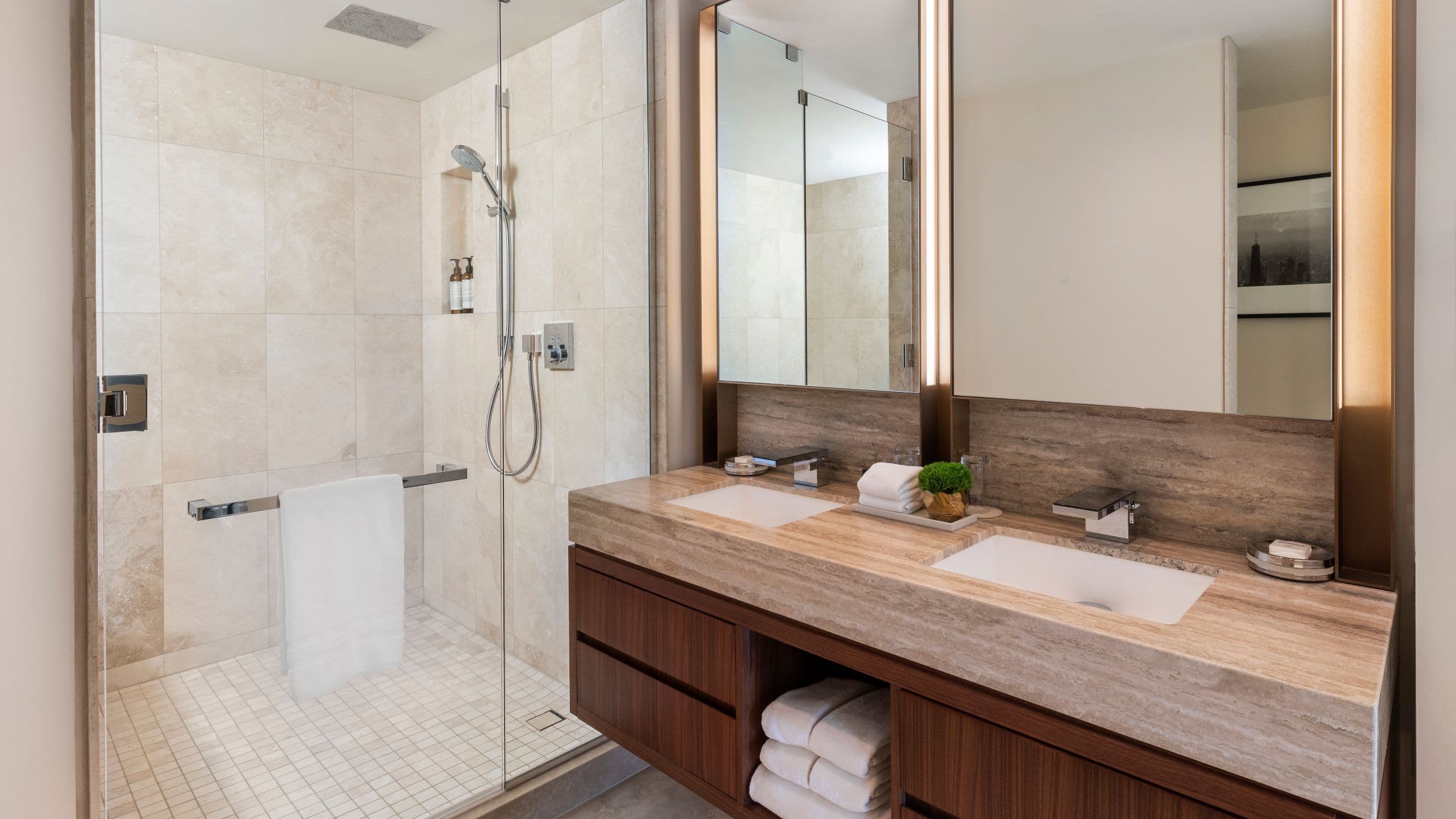4 of 6 Park Hyatt Chicago Two Queen Beds Water Tower View Bathroom Vanity