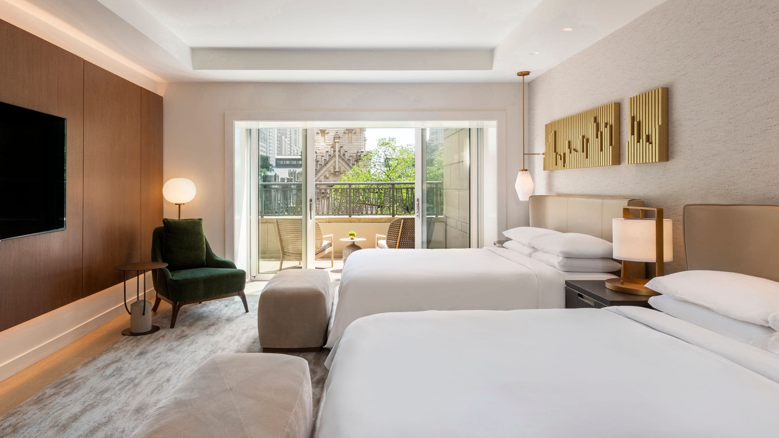 Park Hyatt Chicago Two Double Beds With Private Balcony