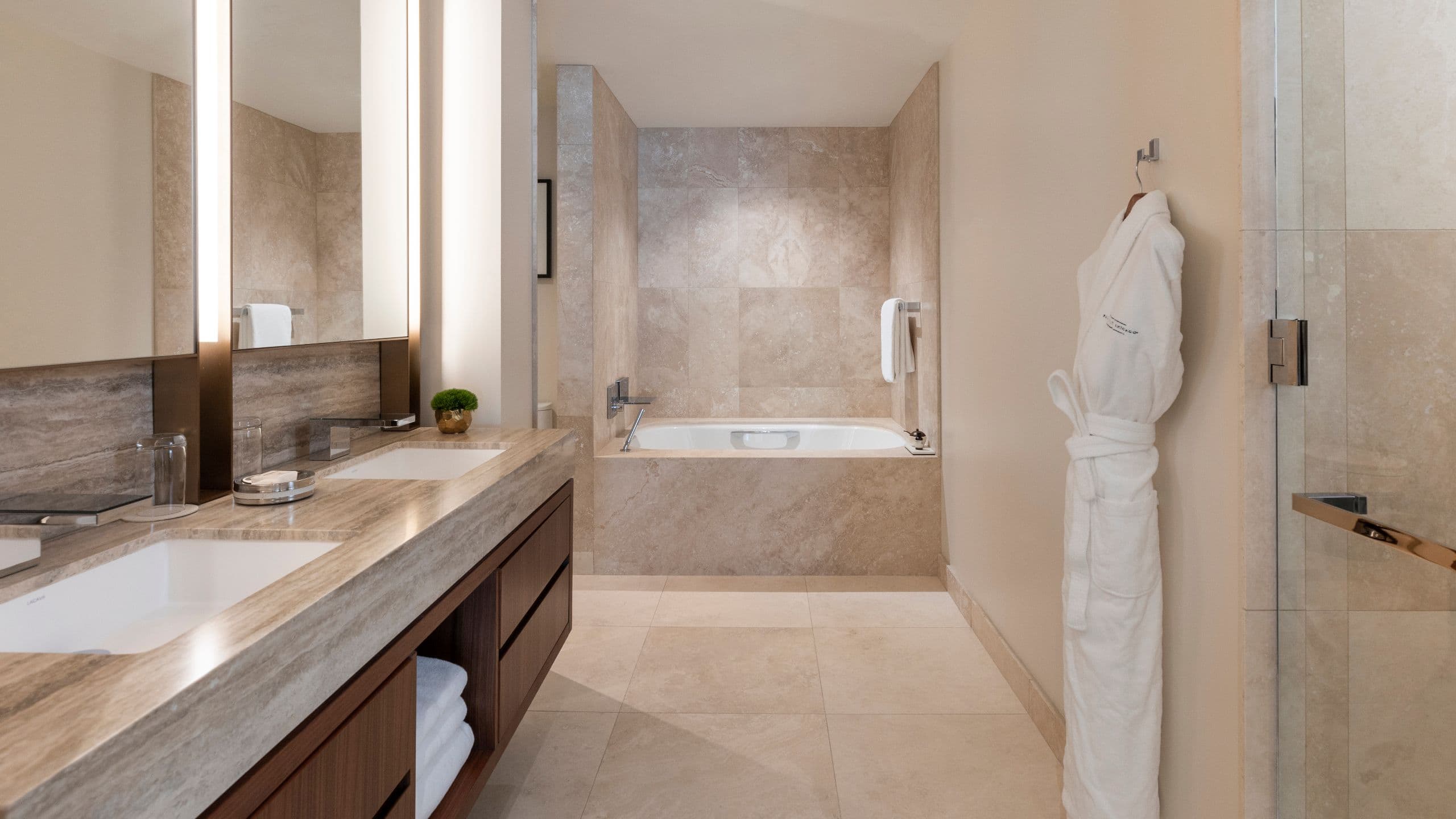 4 of 6 Park Hyatt Chicago Two Queen Beds Lake View Bathroom