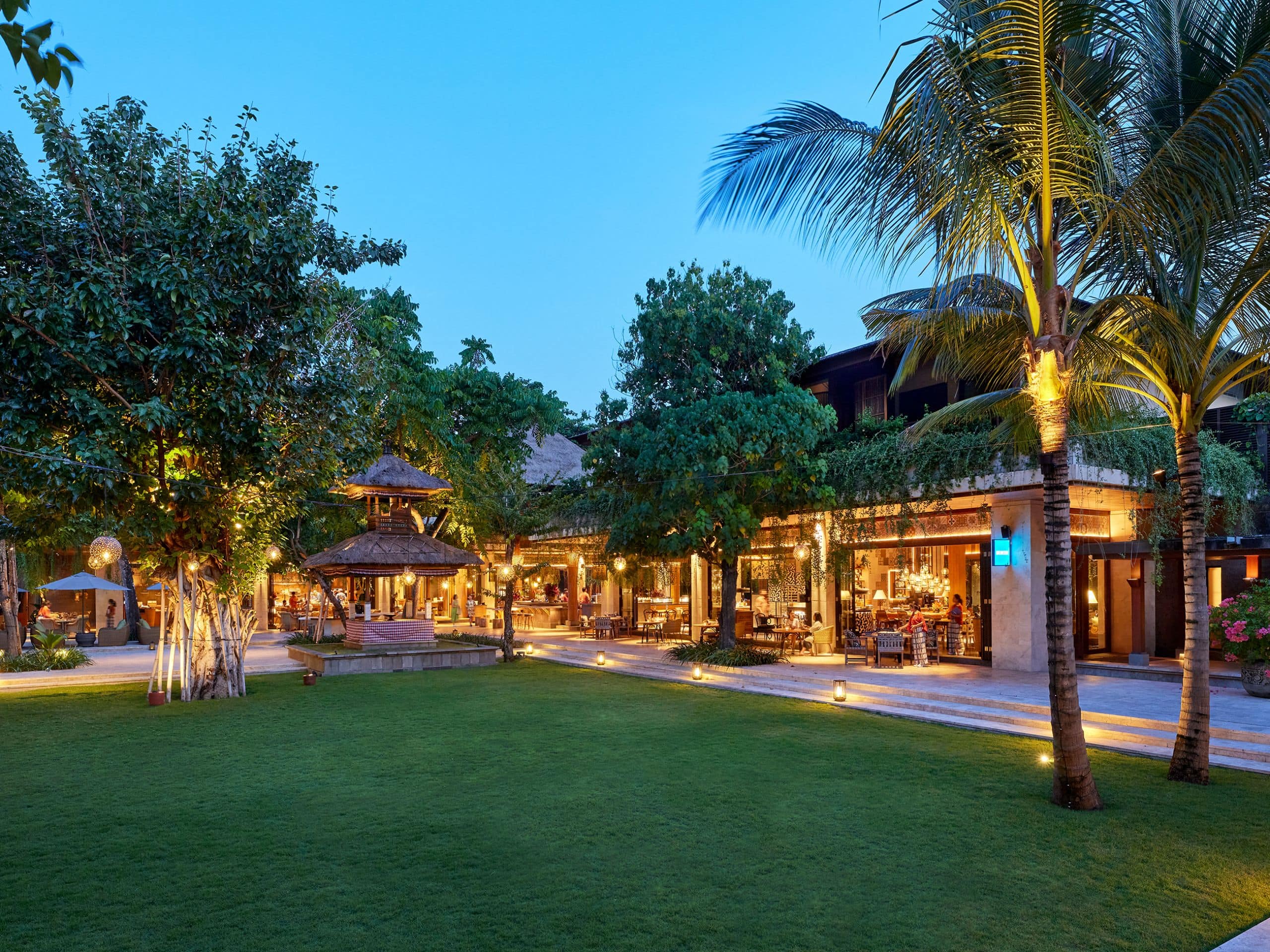 Andaz Bali Village Square Evening Ambience