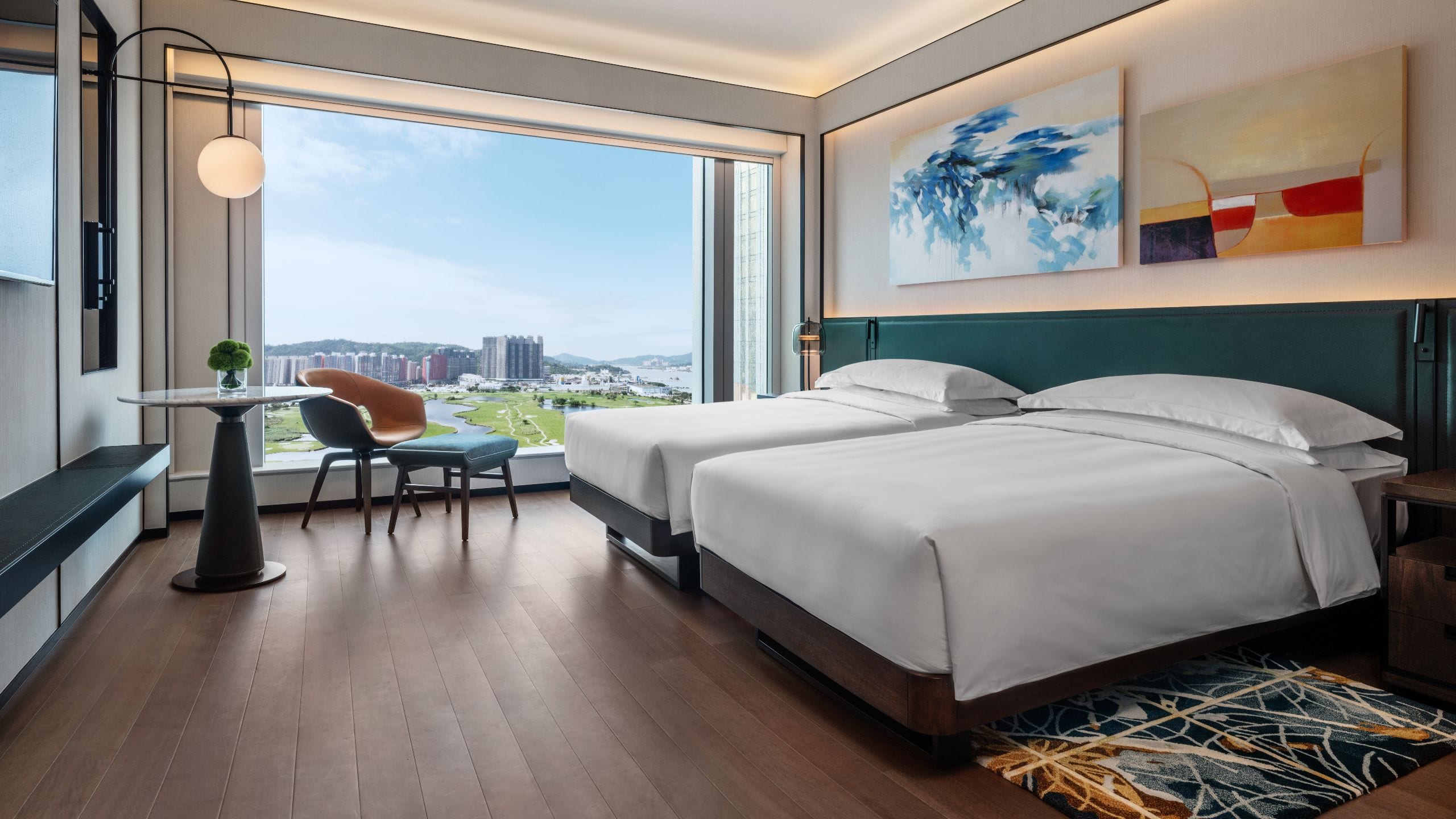 Andaz Macau Two Twin Beds Layout