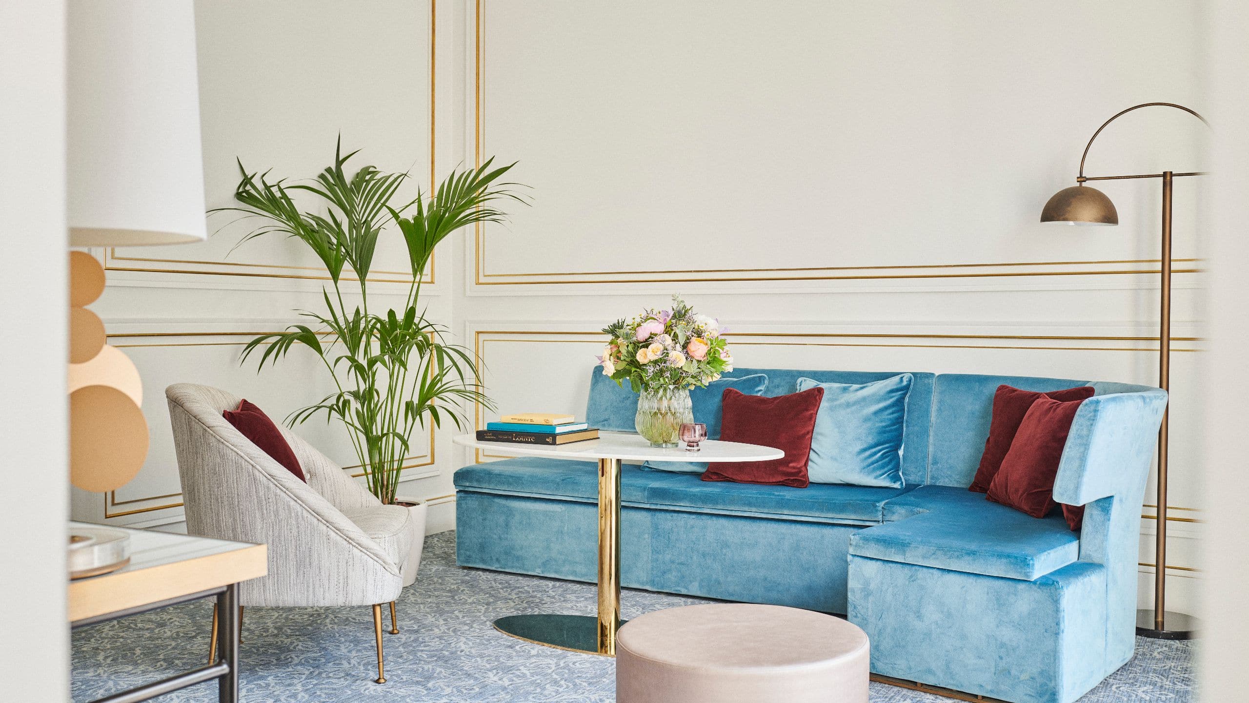 5 of 8 Hôtel du Louvre Louvre Suite Living Room Focus