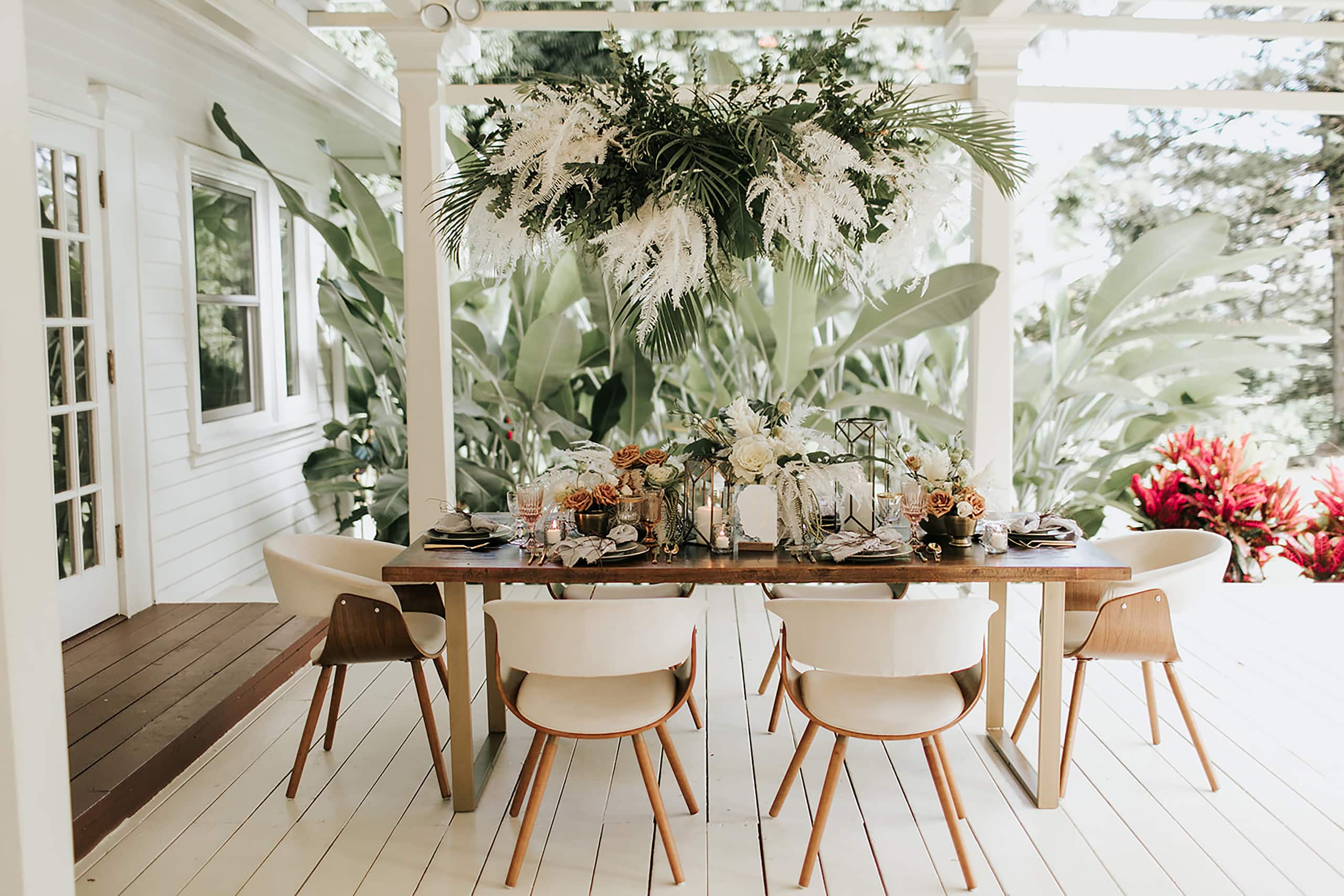 Hana-Maui Resort Wedding Reception Table