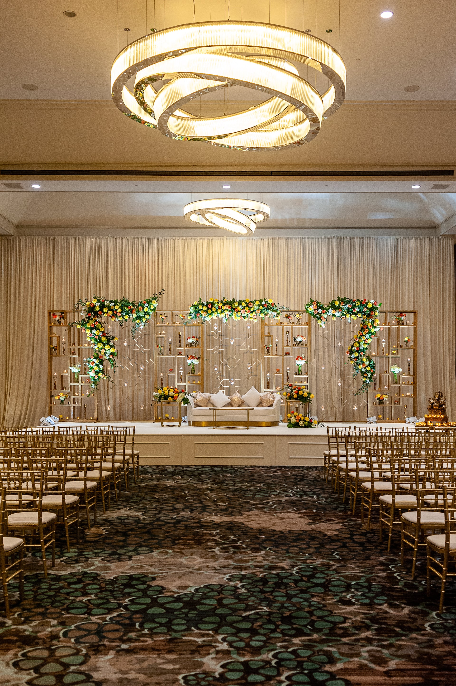 Grand Hyatt Atlanta in Buckhead Grand Ballroom Ceremony Set Up Stage