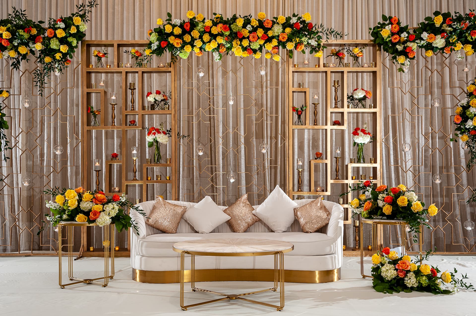 Grand Hyatt Atlanta in Buckhead Grand Ballroom Stage Wedding Details