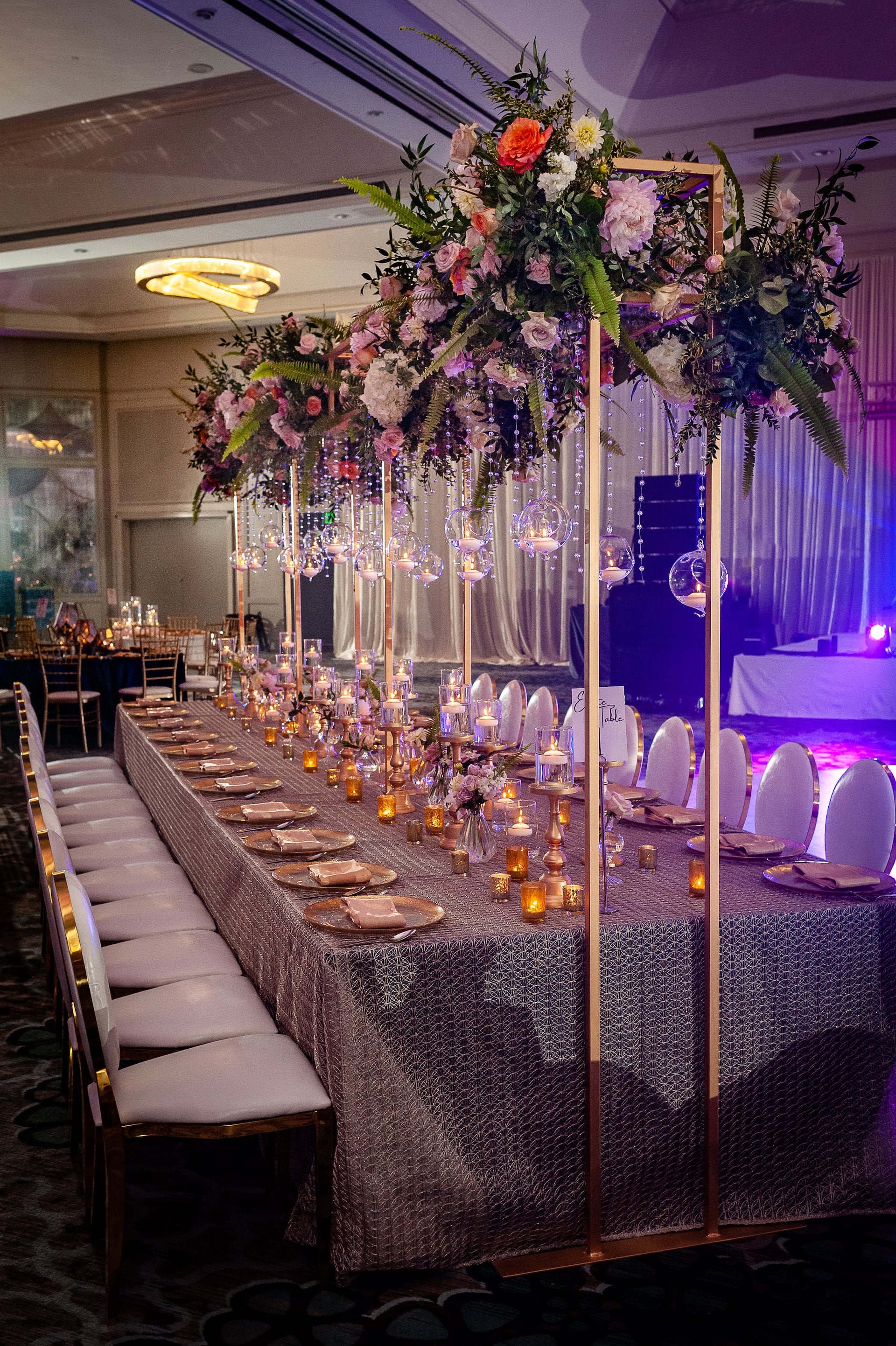 Grand Hyatt Atlanta in Buckhead Wedding Reception Dining Table Detail