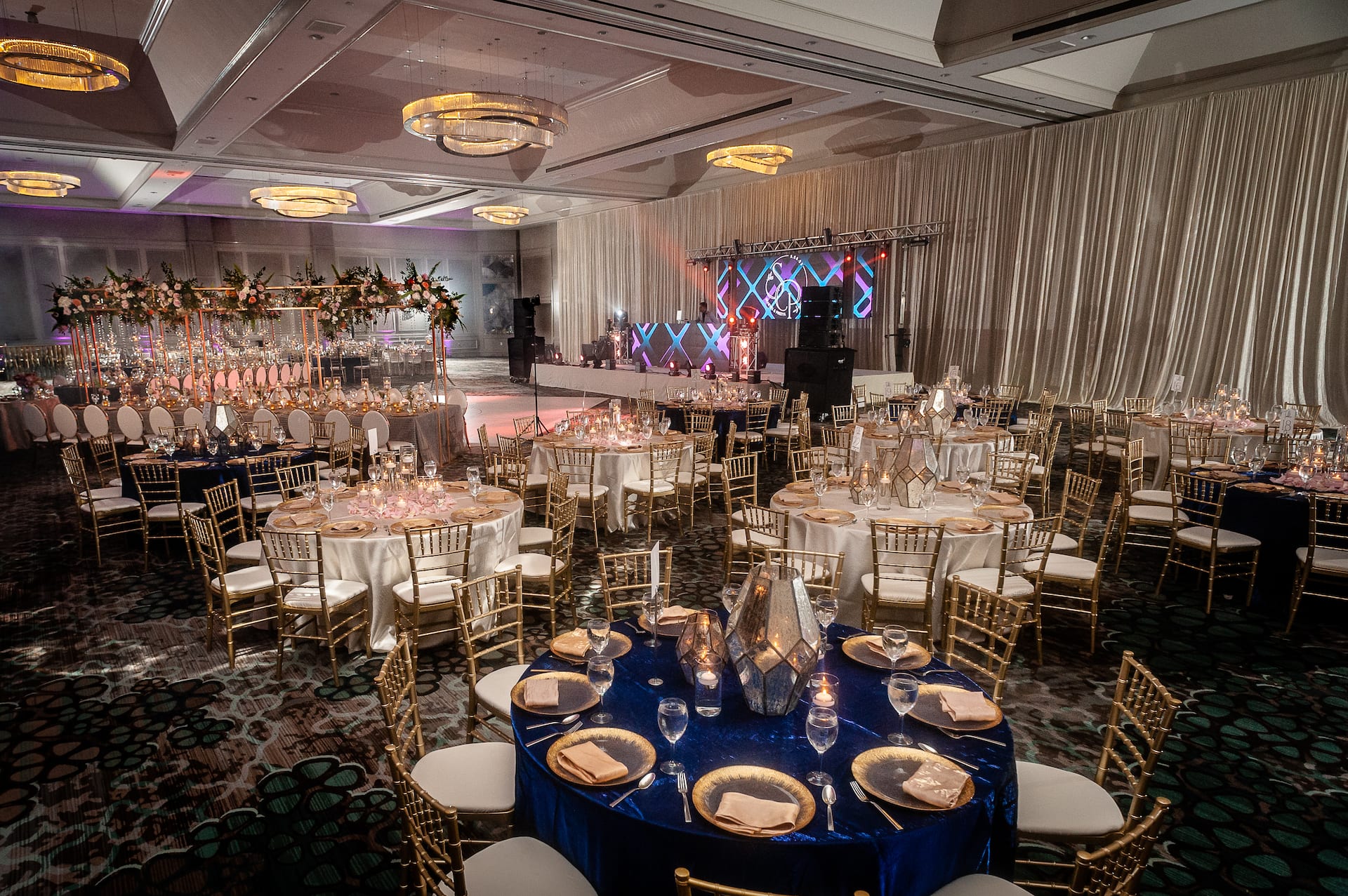 Grand Hyatt Atlanta in Buckhead Wedding Reception Dining Set Up