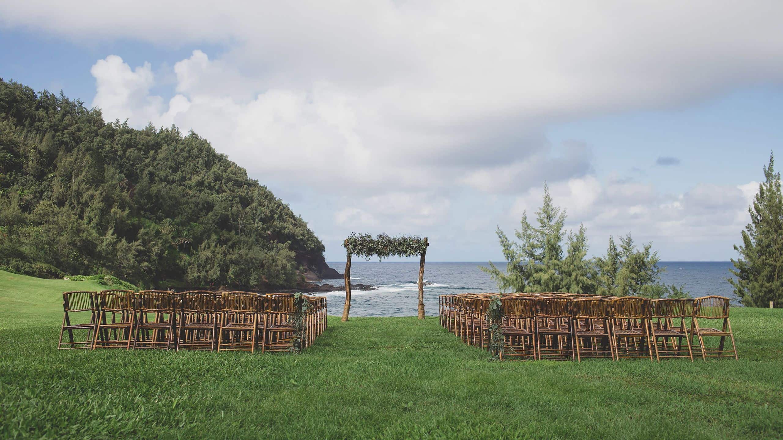 Hana-Maui Resort Wedding Ceremony On The Lawn