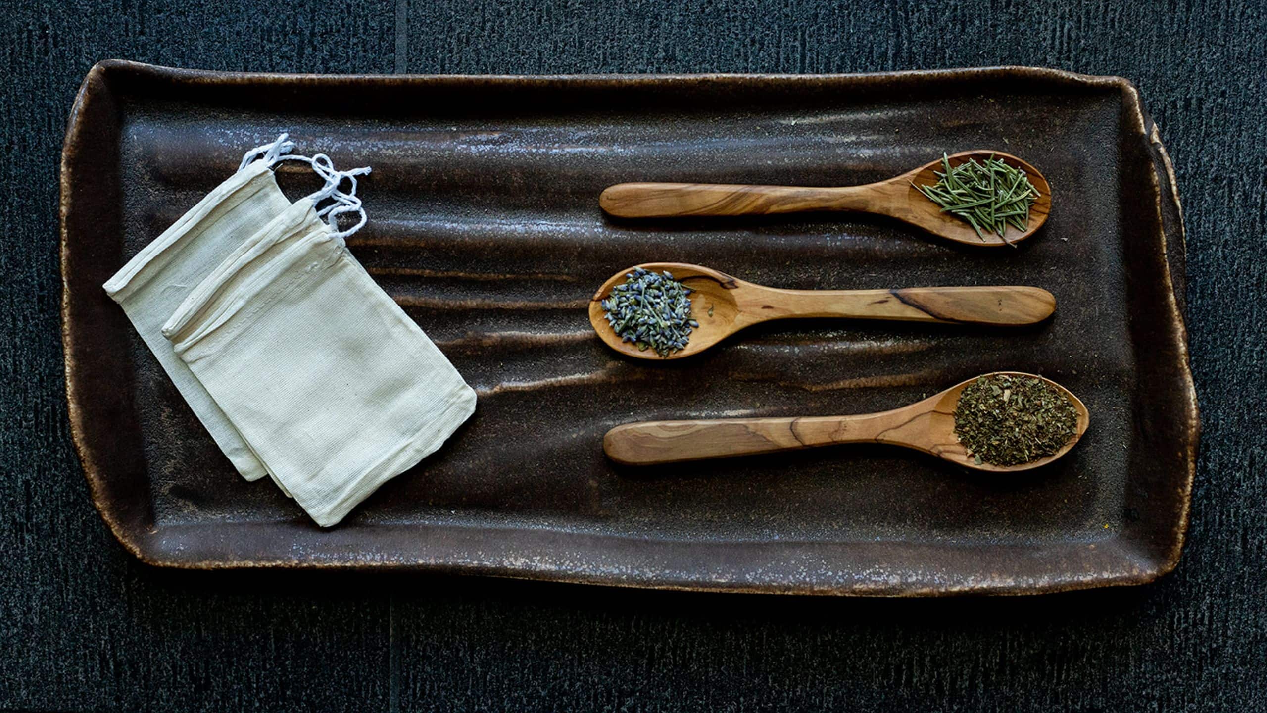 Alila Napa Valley Spa Alila Loose Teas Spread