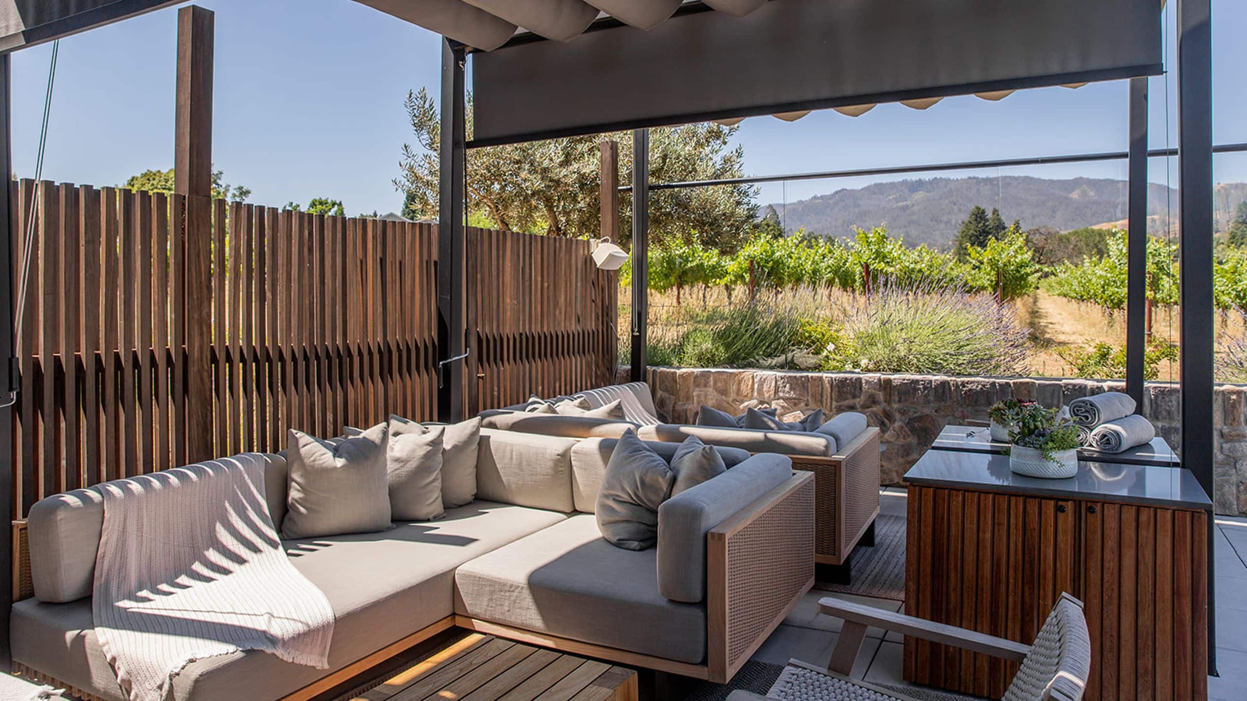 Alila Napa Valley Pool Lounge Area Seating Daytime View