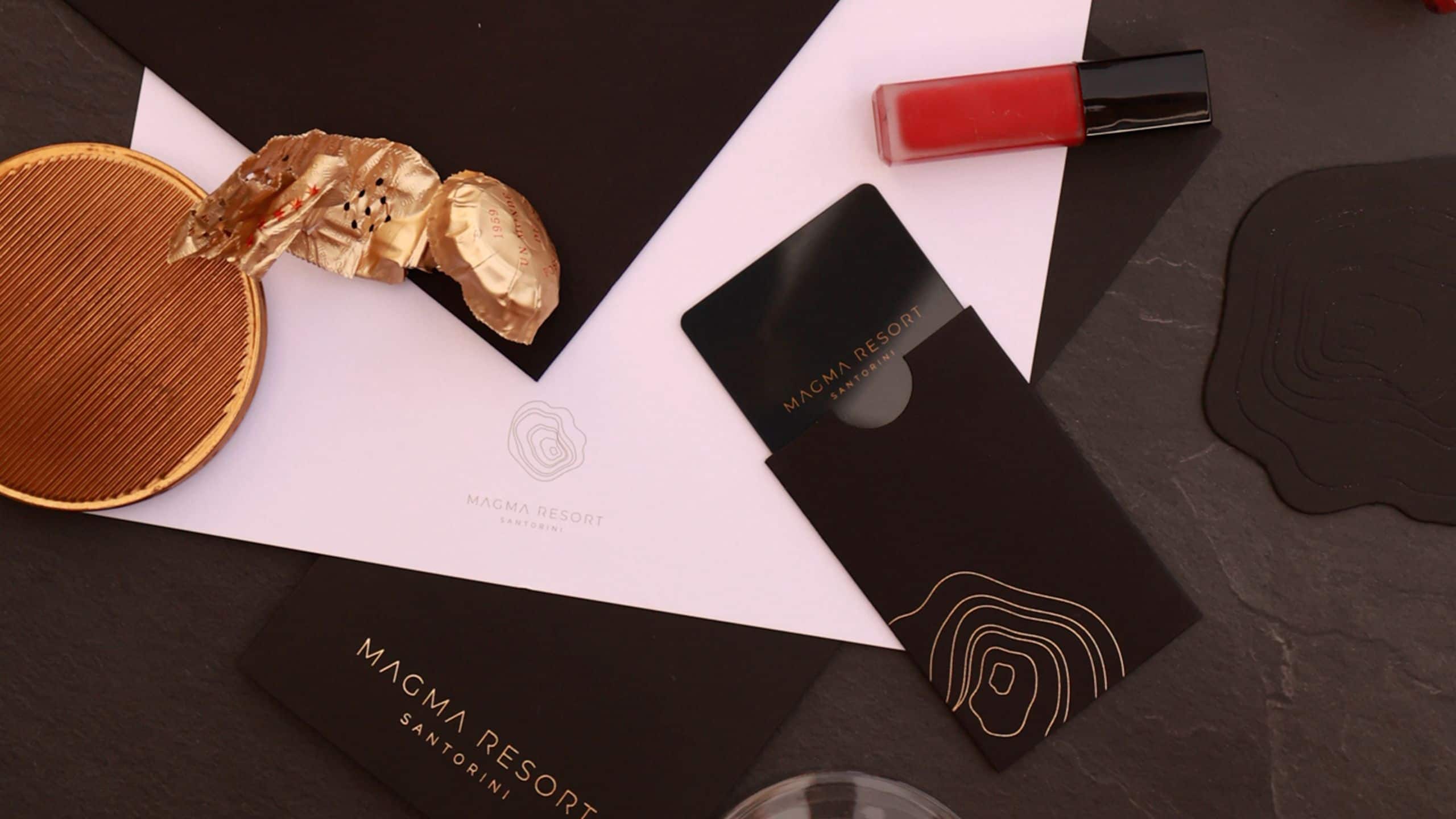 Magma Resort Santorini Wine Flatlay