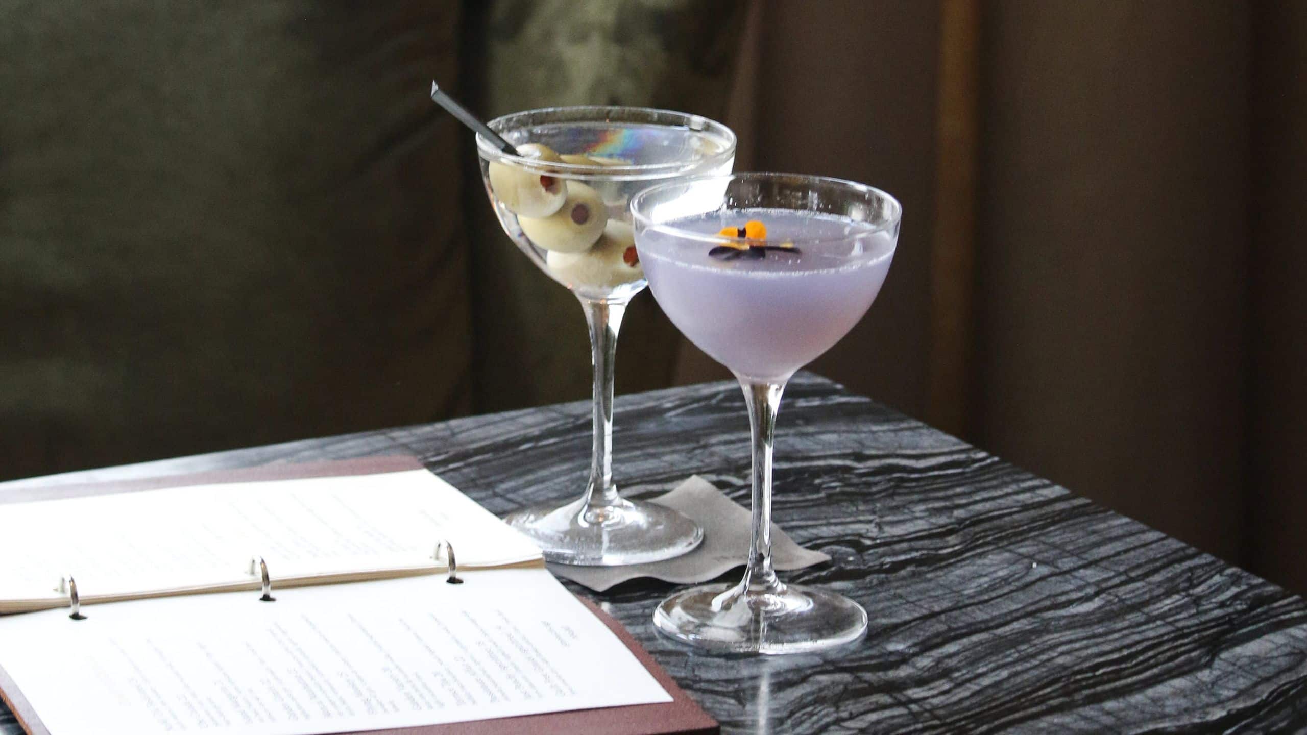 Park Hyatt Chicago NoMI Lounge Drinks Table