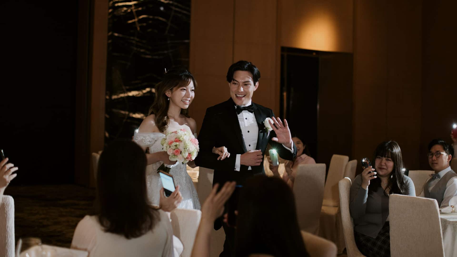 Hyatt Regency Hong Kong, Sha Tin Couple Marching In At Ballroom