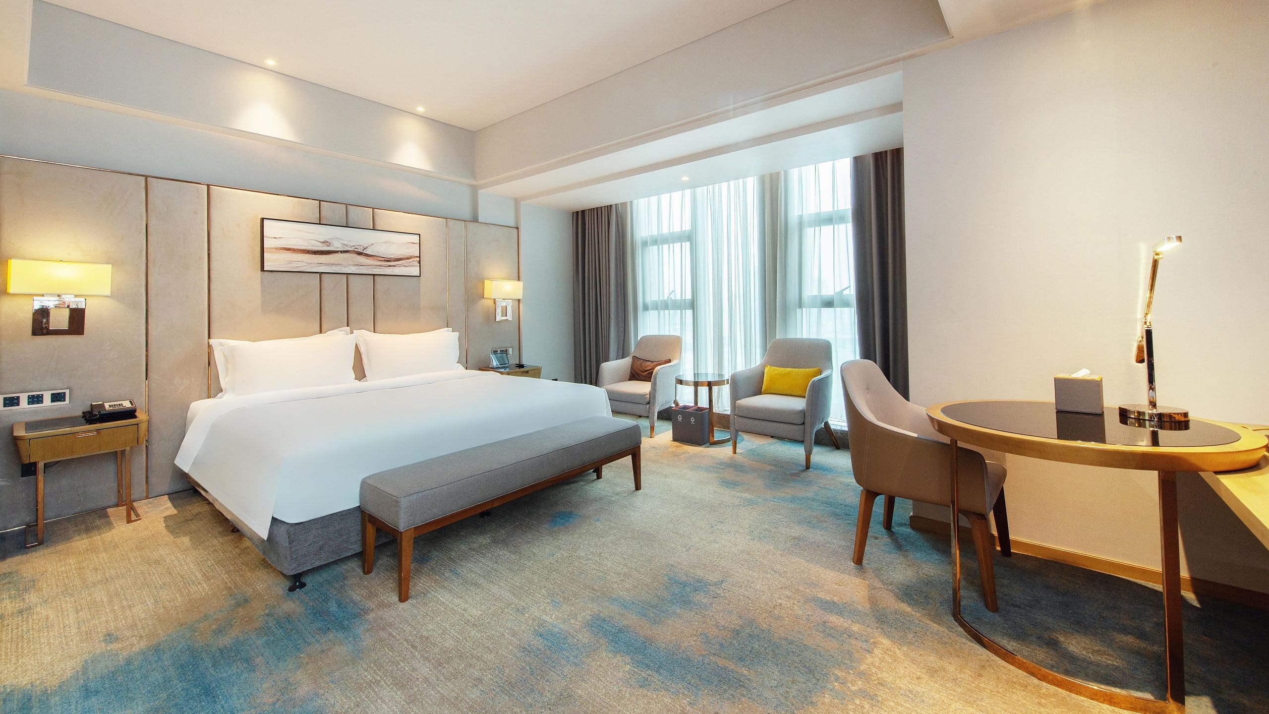 第 2，共 5 UrCove Hefei Eco-Tech Development Area Busness Deluxe King Room Overview