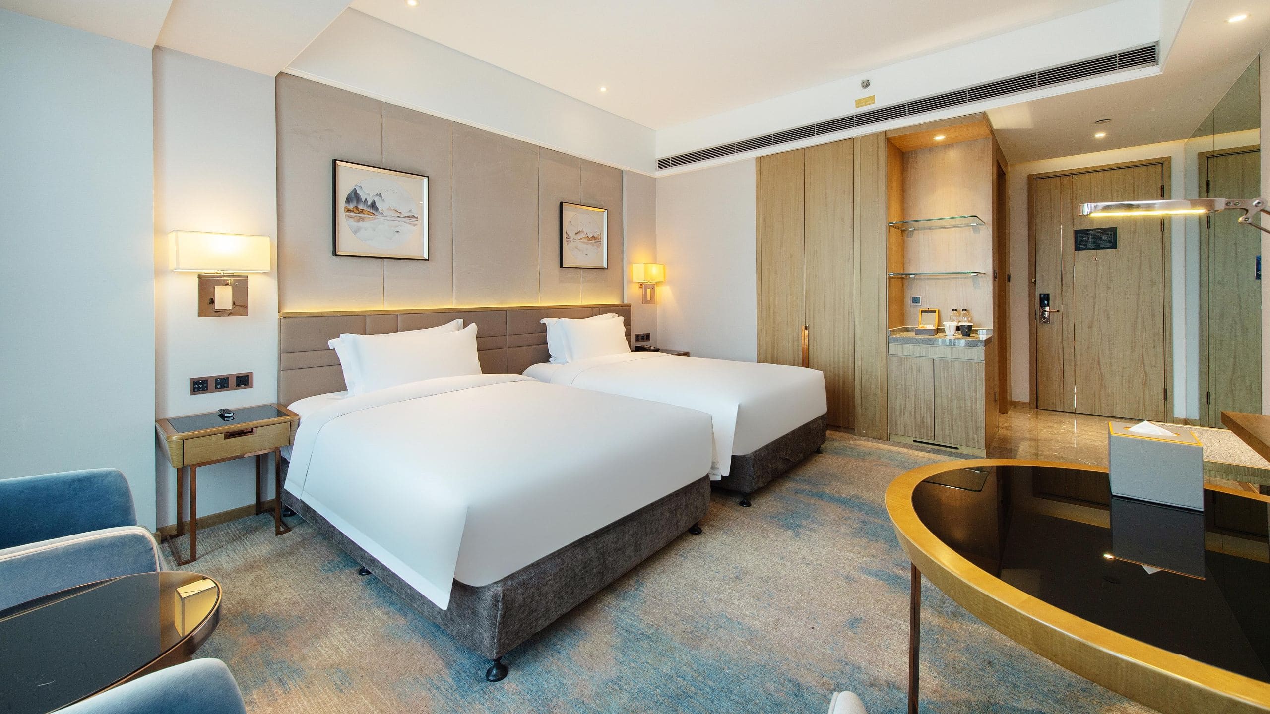 第 2，共 3 UrCove Hefei Eco-Tech Development Area Business Deluxe Twin Room Bed