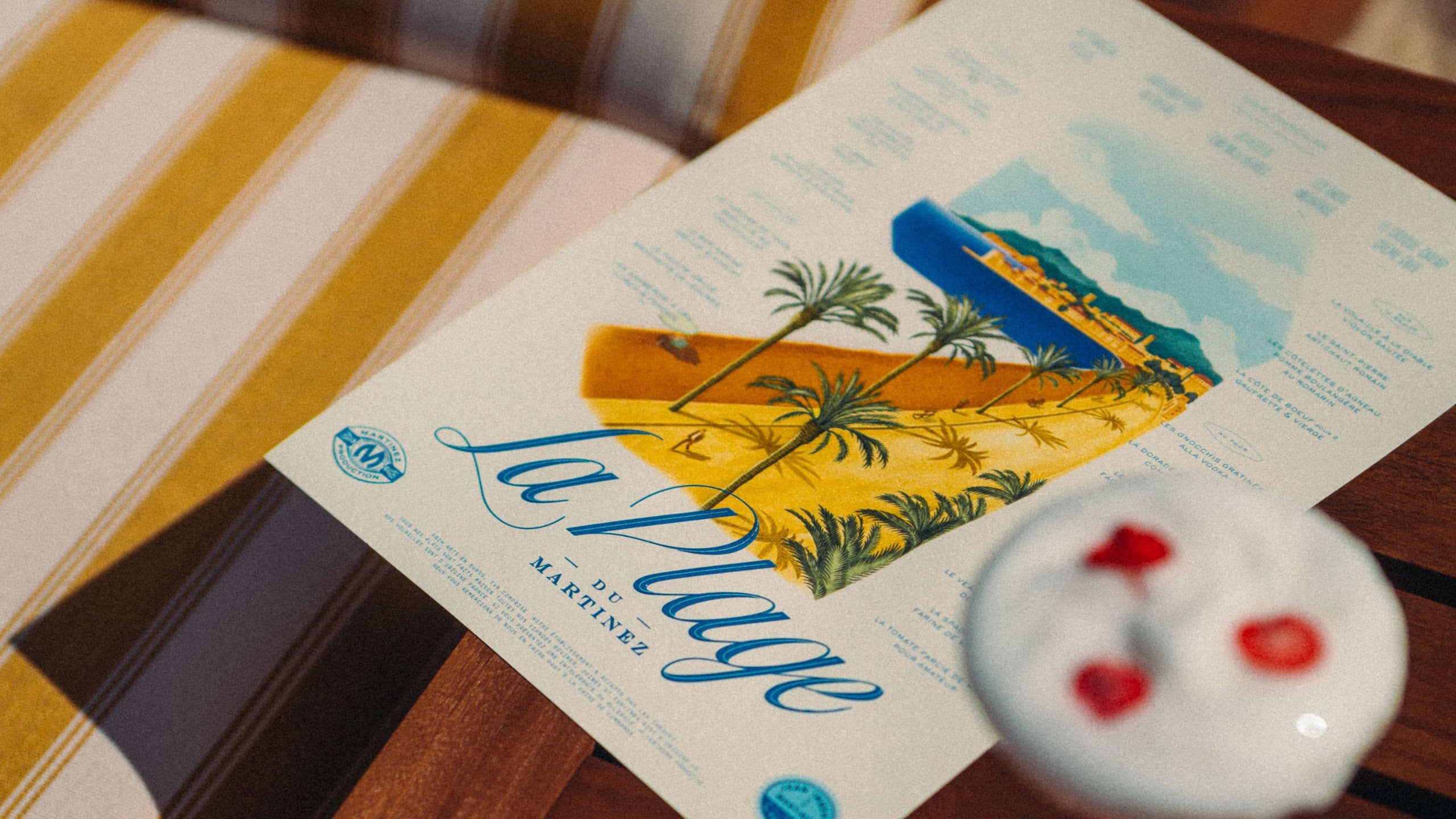 Hôtel Martinez La Plage du Martinez Menu