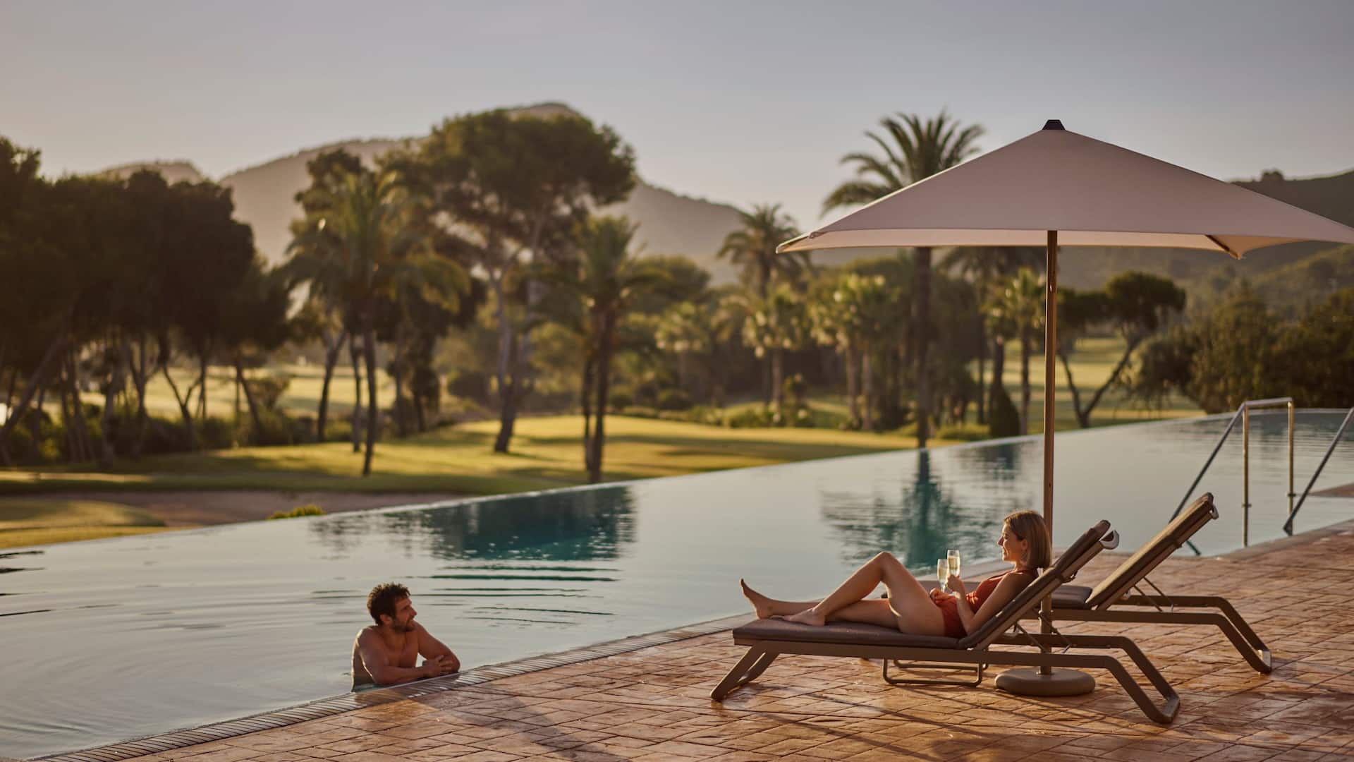 Grand Hyatt La Manga Club Golf & Spa Couple Relax Pool