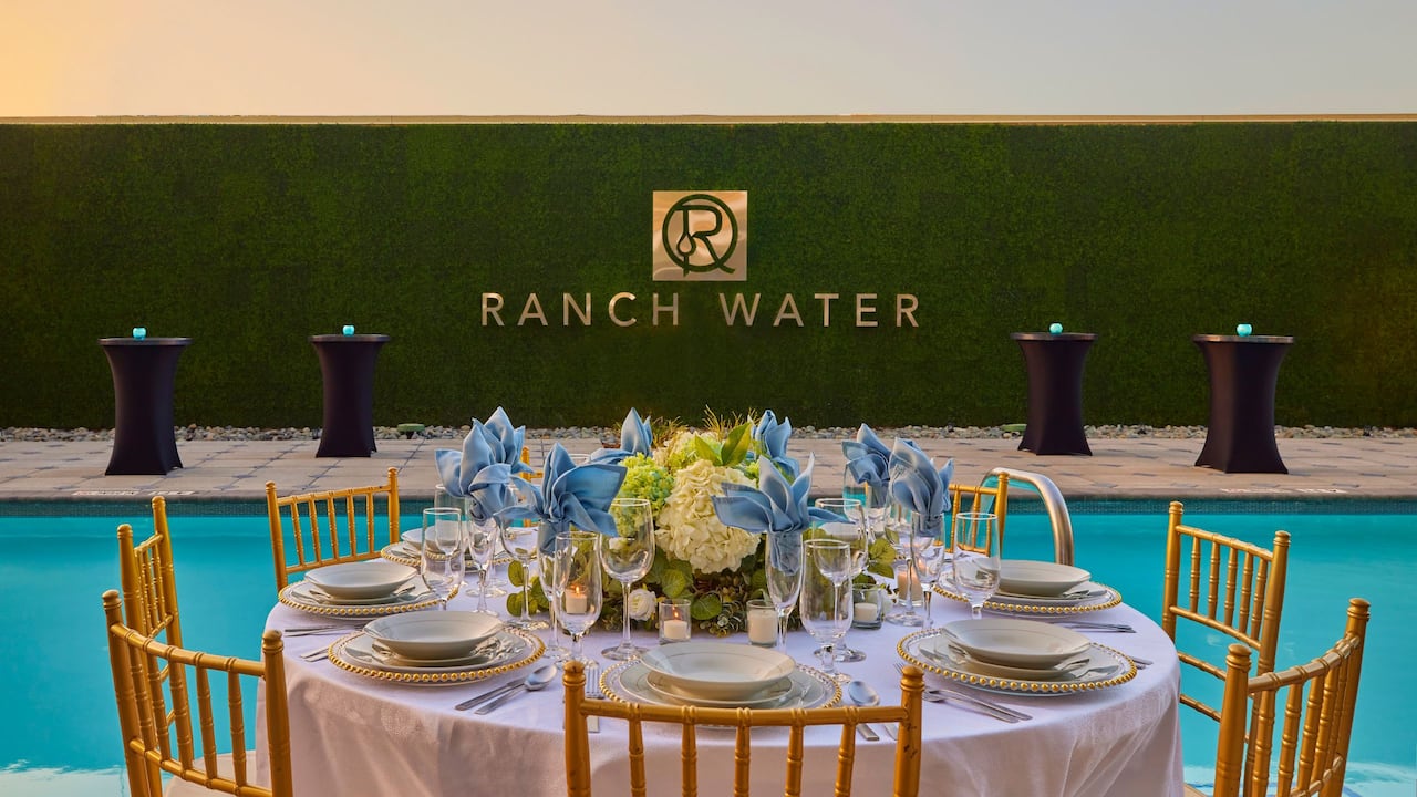 Ranch Water poolside events at Hyatt Regency Houston Galleria