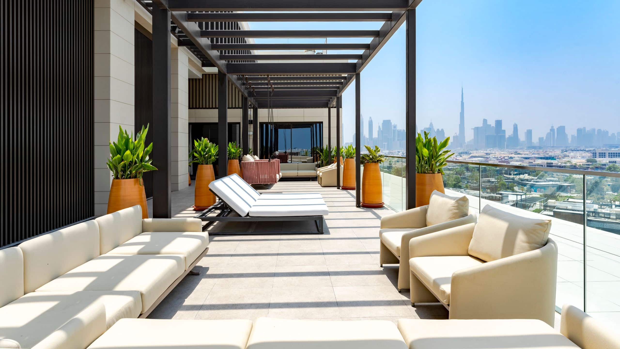 Hyatt Centric Jumeirah Dubai Terrace Suite Full Skyline View