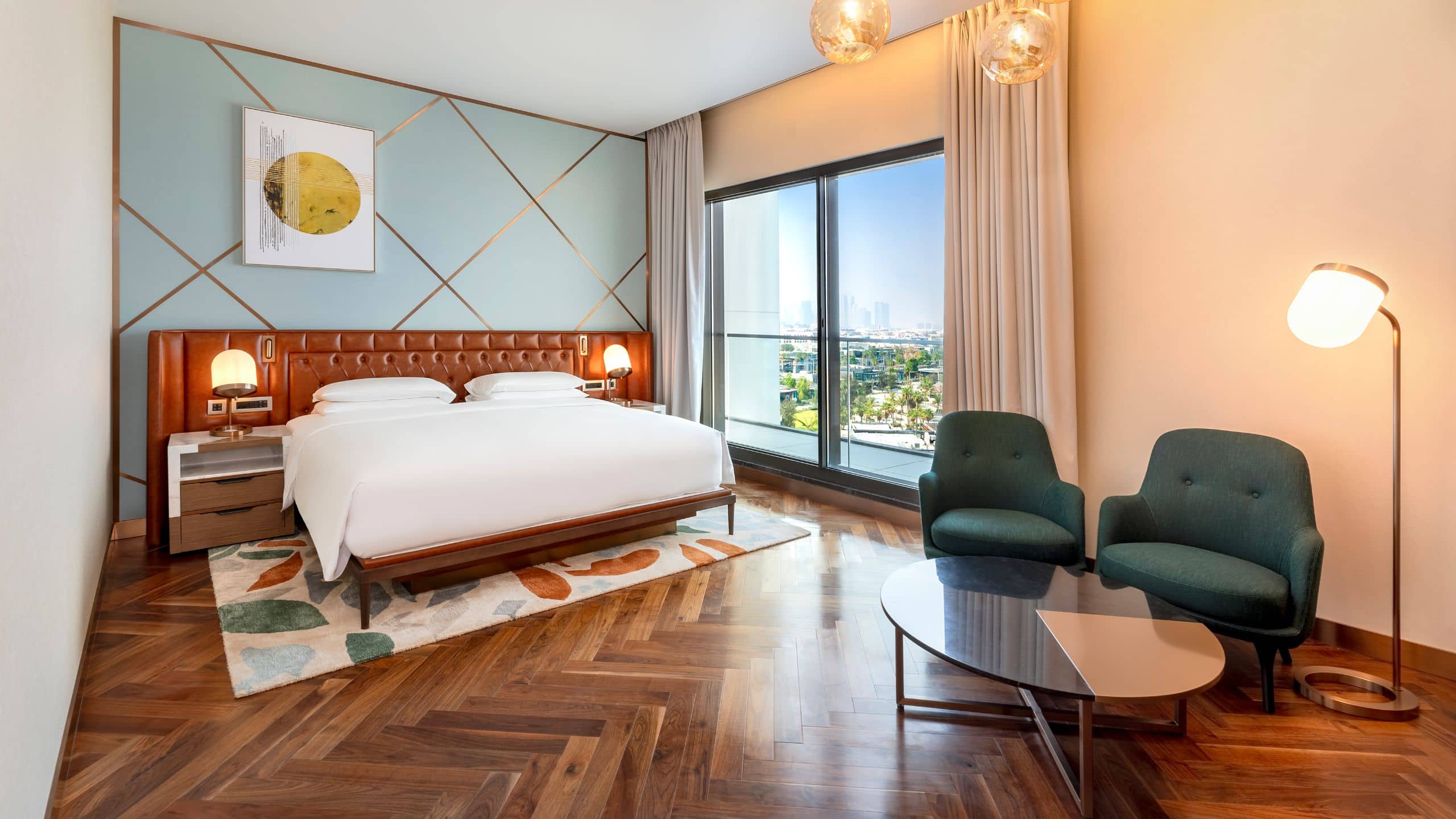 3 of 11 Hyatt Centric Jumeirah Dubai Terrace Suite Master Bedroom