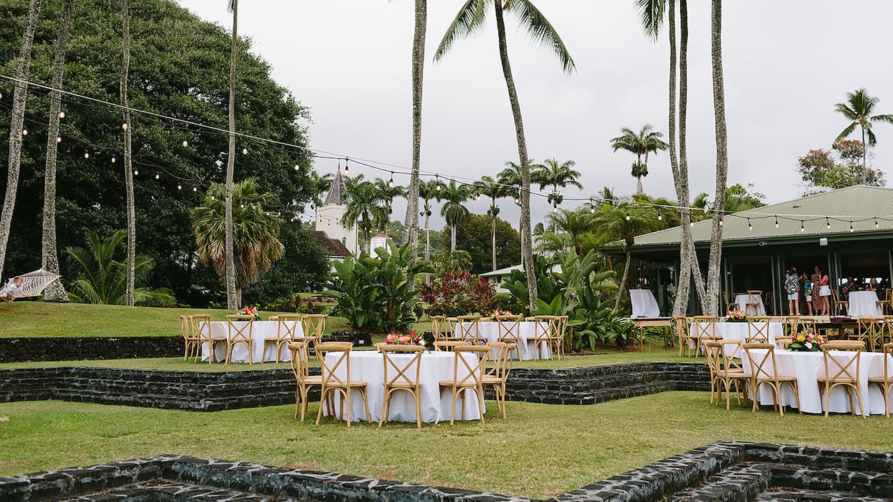 Poolside Lanai Wedding Reception
