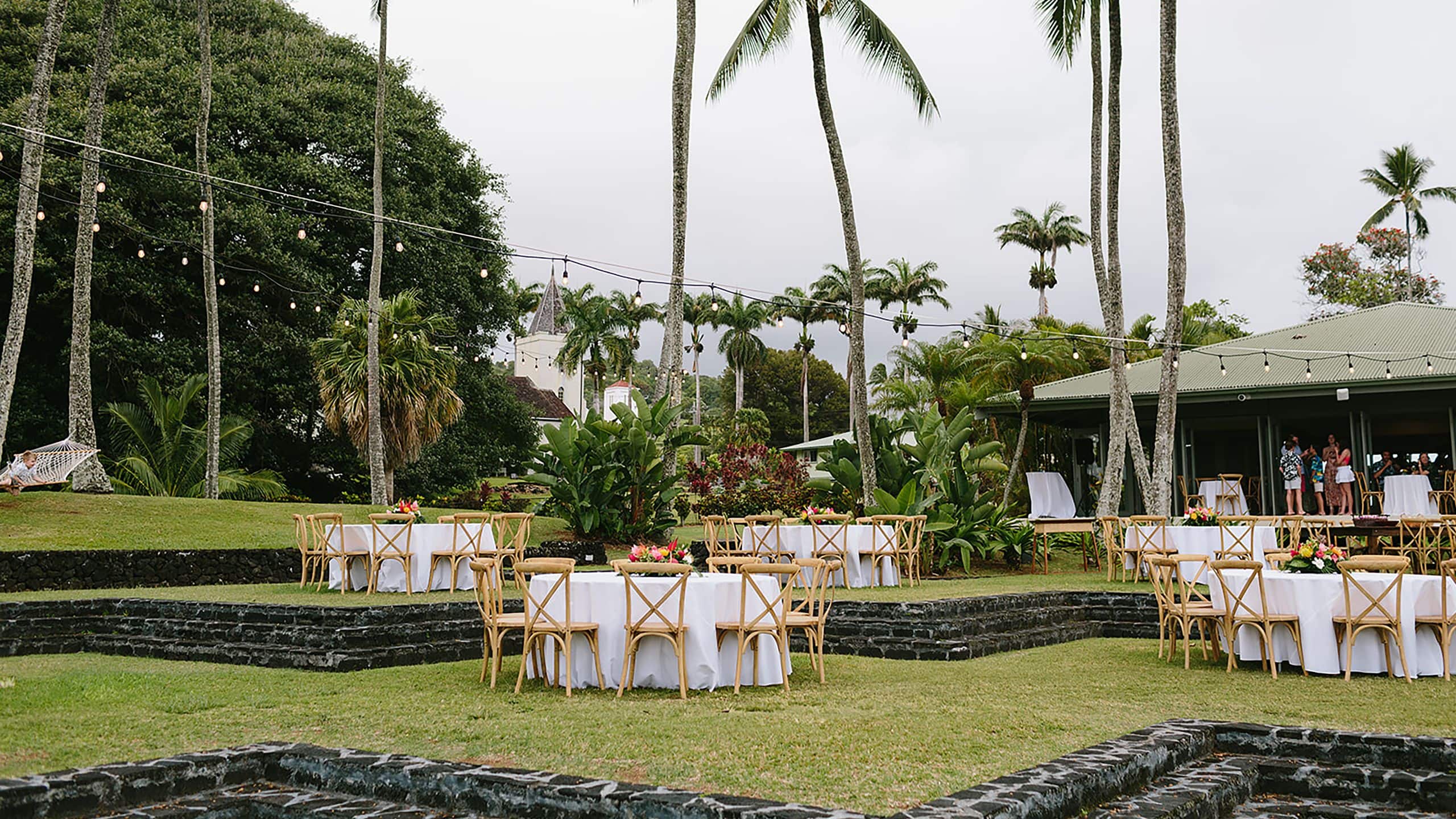 Hana-Maui Resort Poolside Lanai Wedding Reception