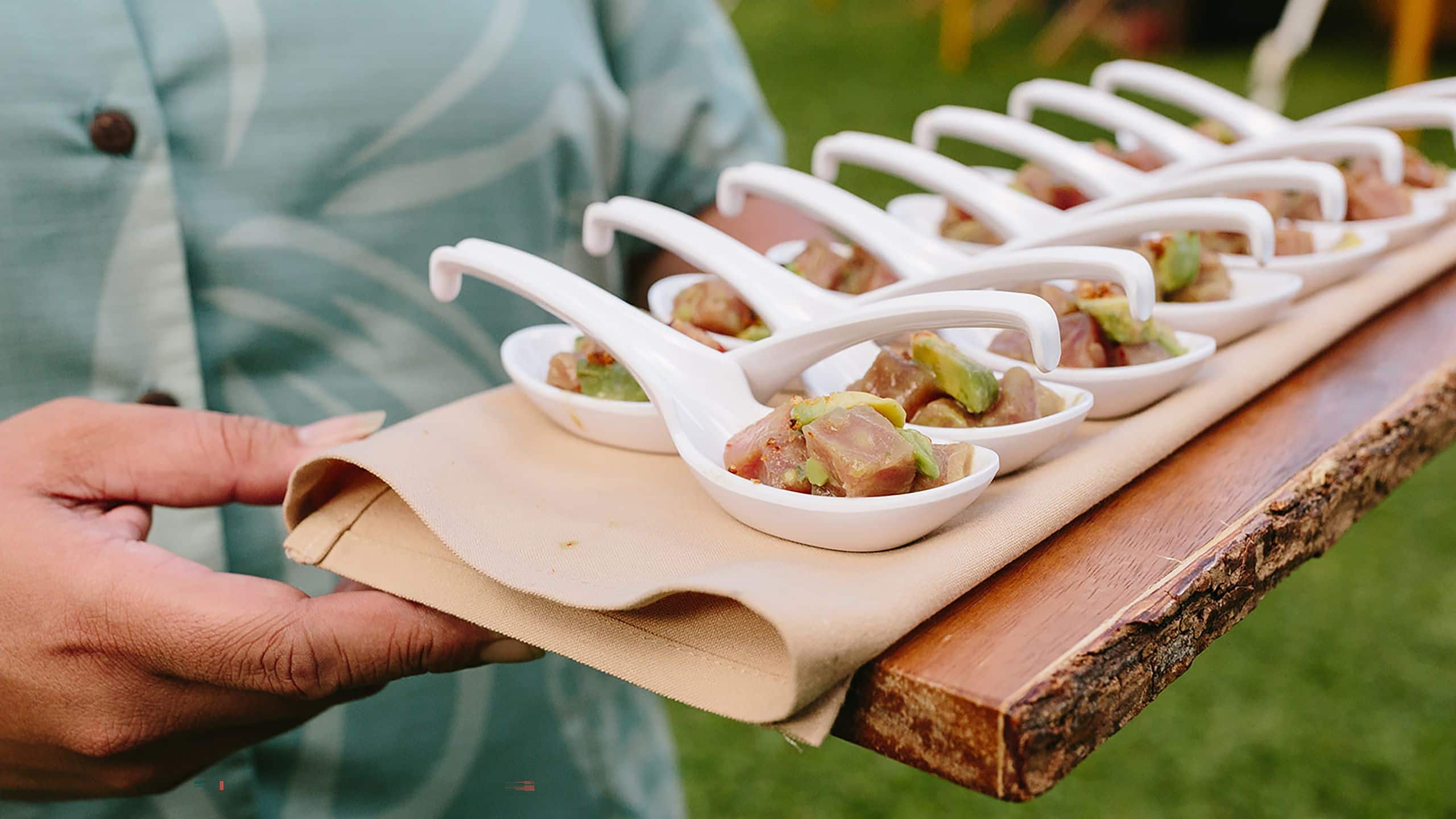 Hana-Maui Resort Ahi Tuna Poke Spoons