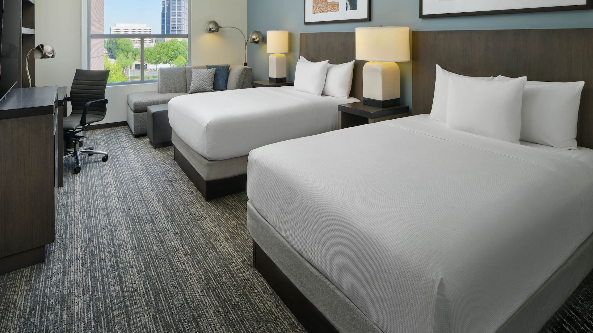 1/3 Hyatt House Atlanta/Downtown Double Queen Layout
