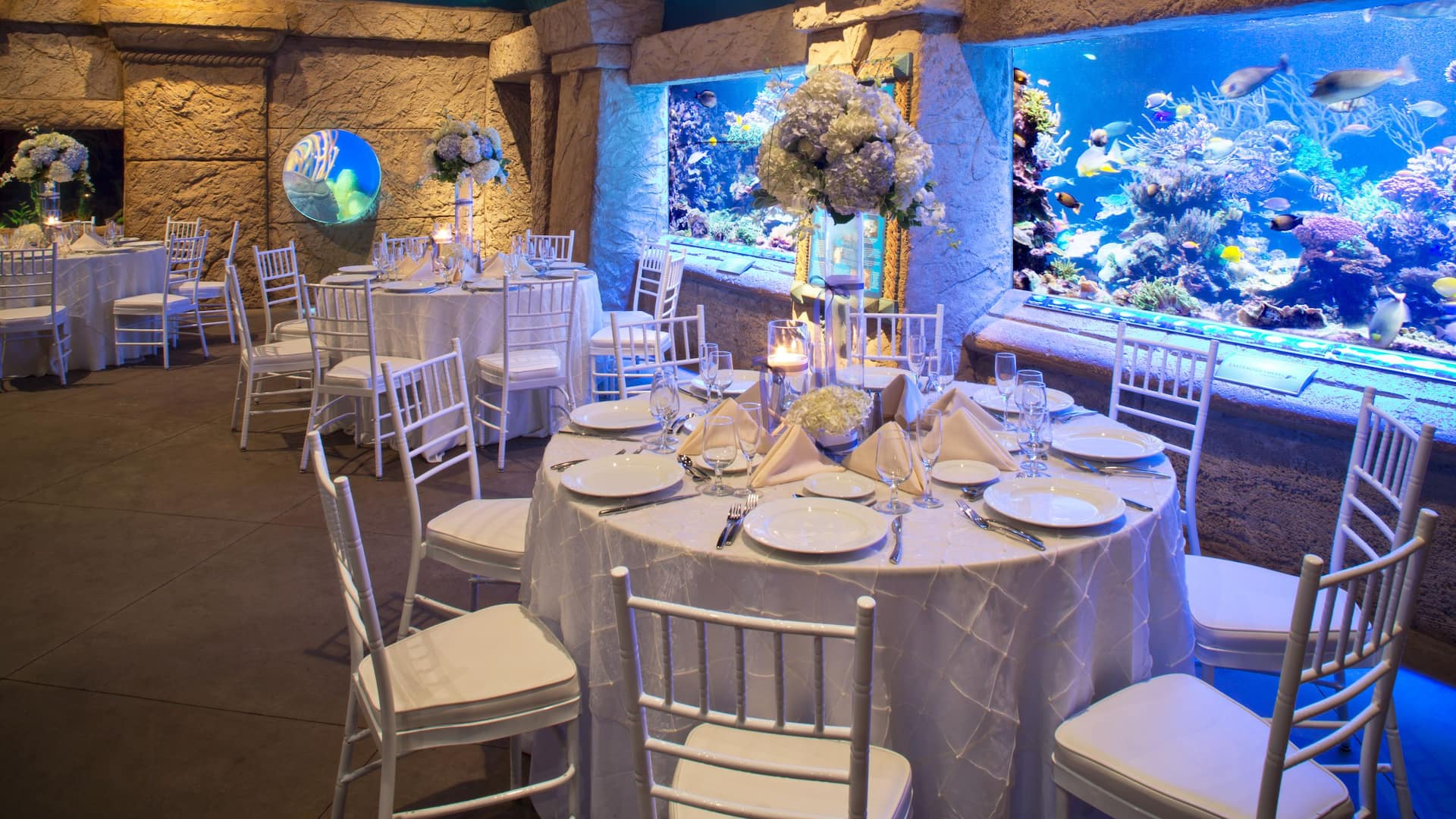 Hyatt Place Long Island/East End Reception Table At Li Aquarium