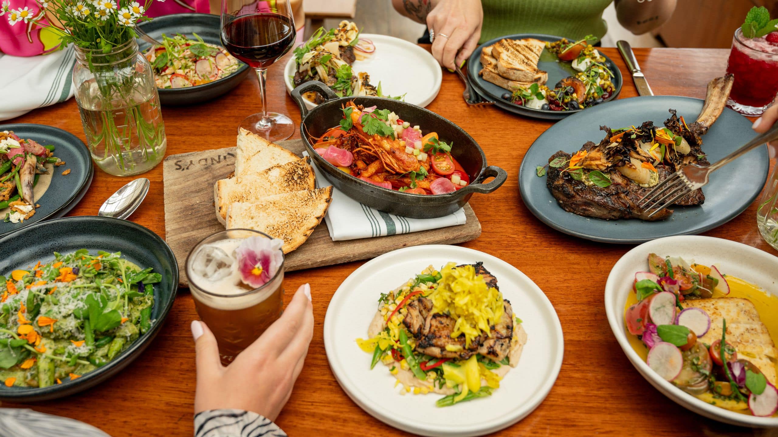 Chicago Athletic Association Dinner Spread