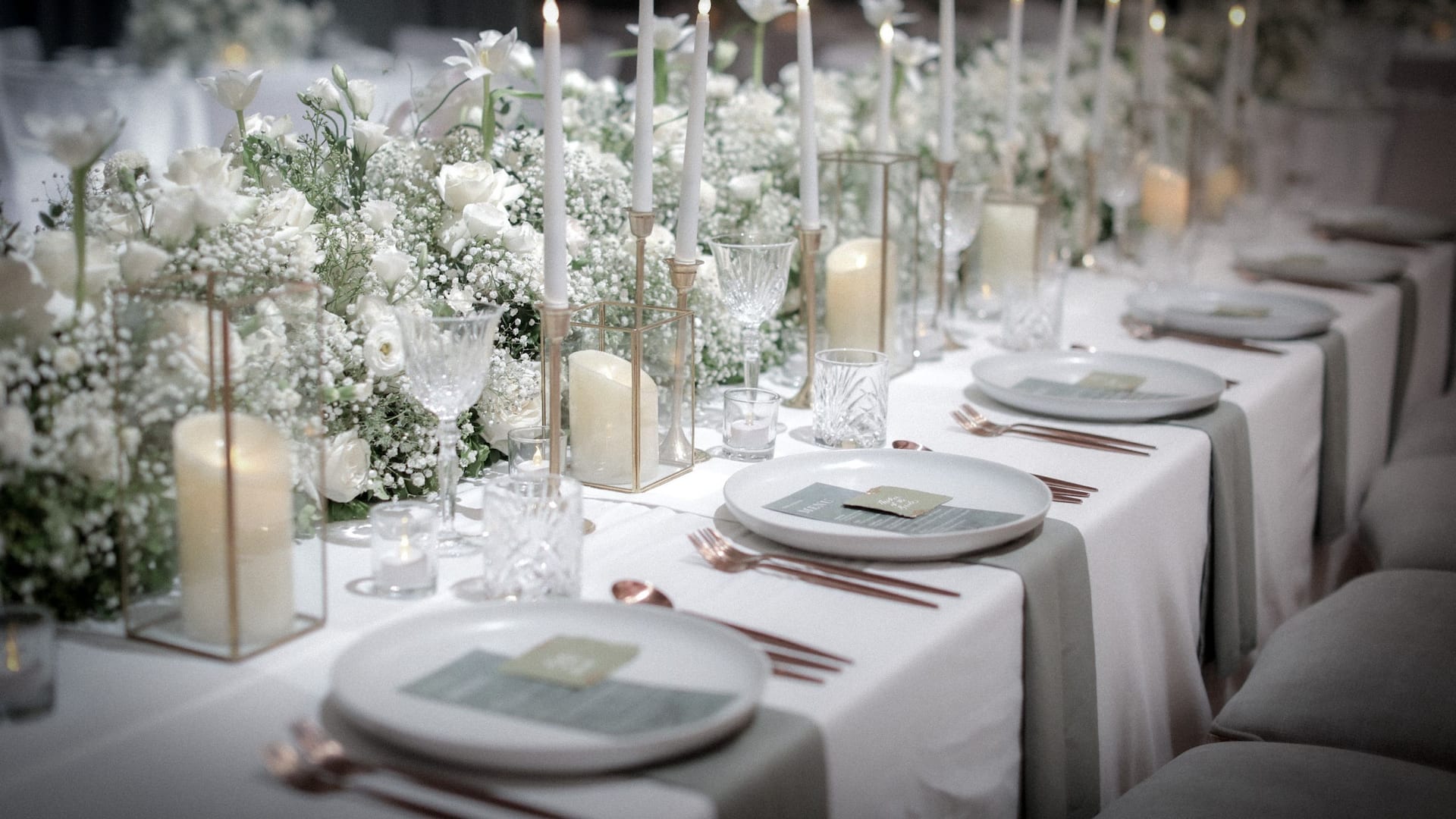 Grand Hyatt Jakarta Wedding Grand Ballroom Table Close