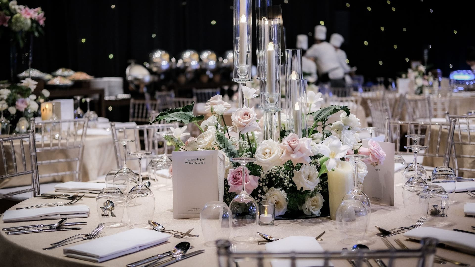Grand Hyatt Jakarta Wedding Grand Ballroom Centerpiece