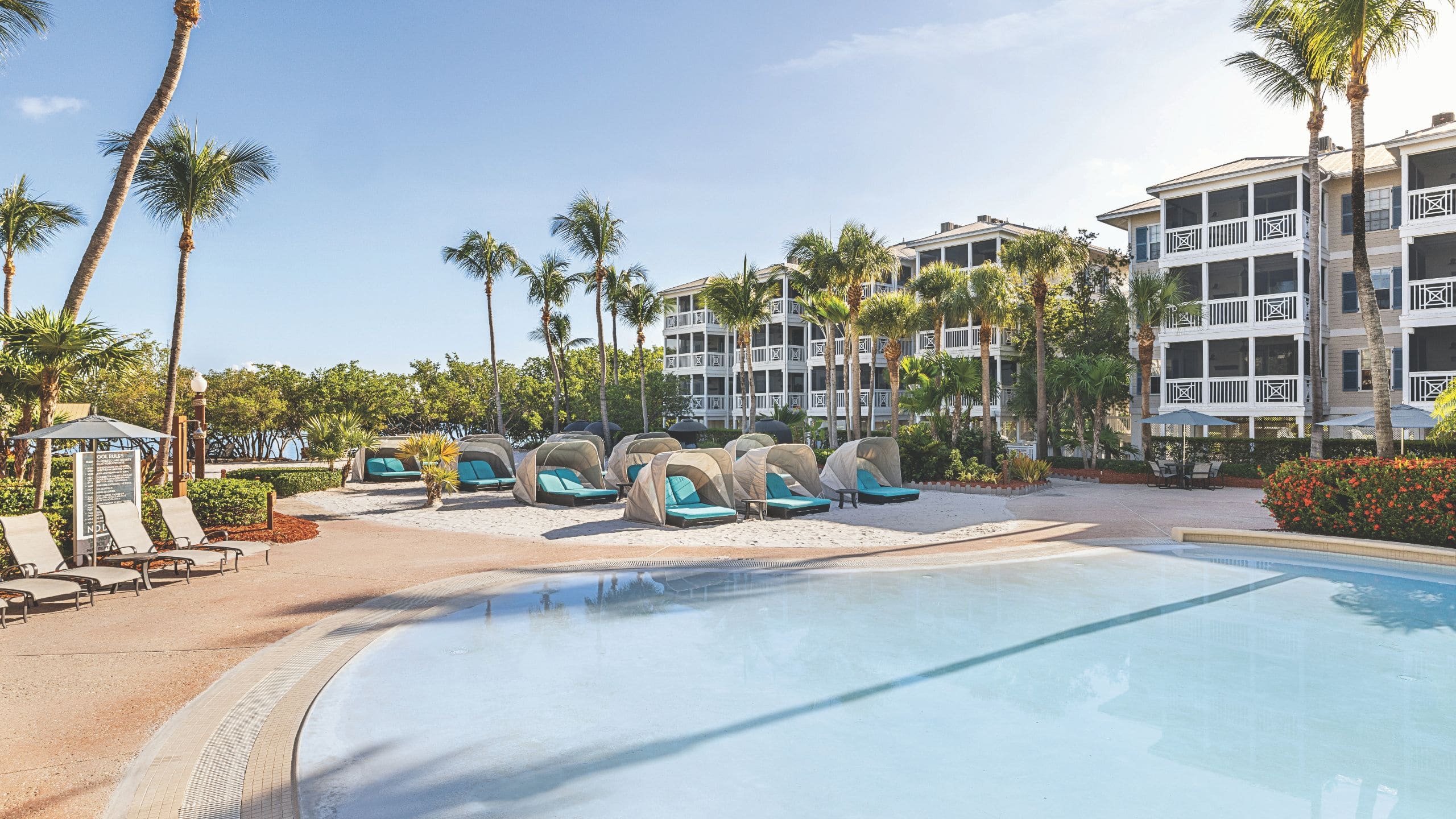 Hyatt Vacation Club at Beach House, Key West Pool Lounge Chairs Sunny