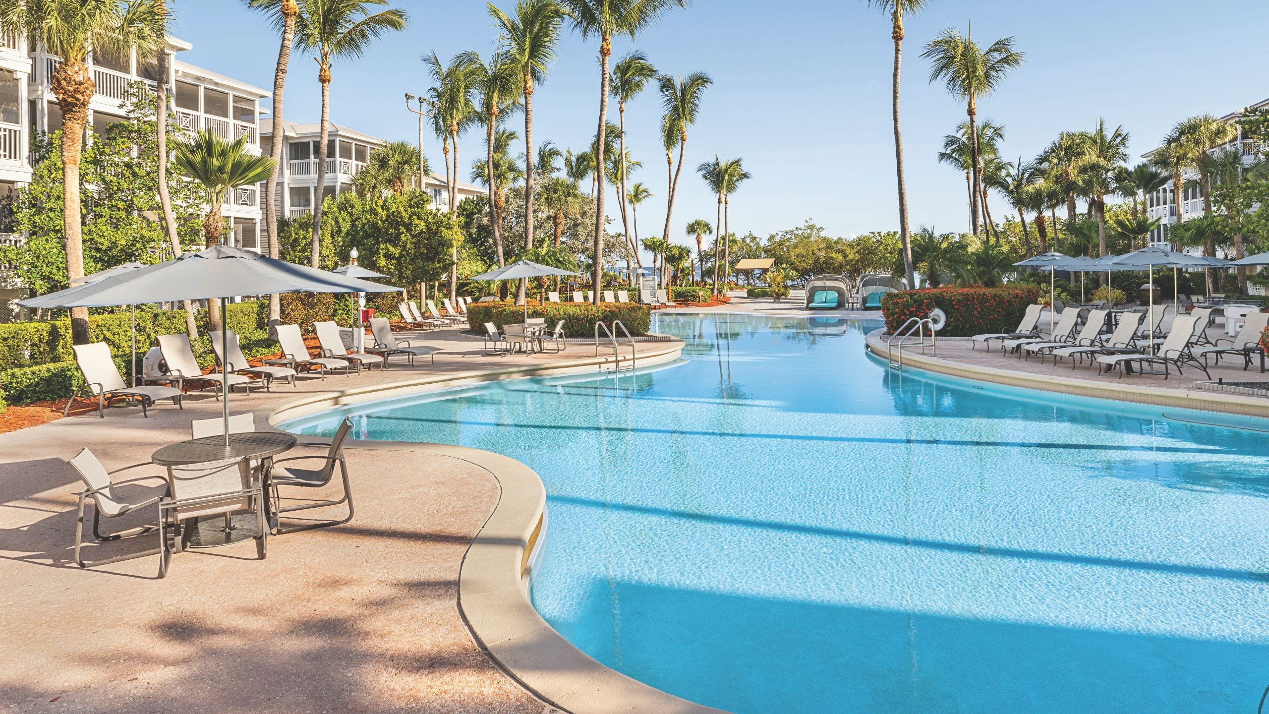Hyatt Vacation Club at Beach House, Key West Pool Lounge Chairs Table