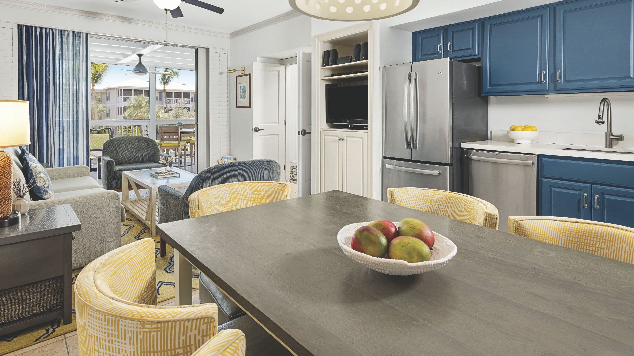 Hyatt Vacation Club at Beach House, Key West Two Bedroom Villa Dining Living Room