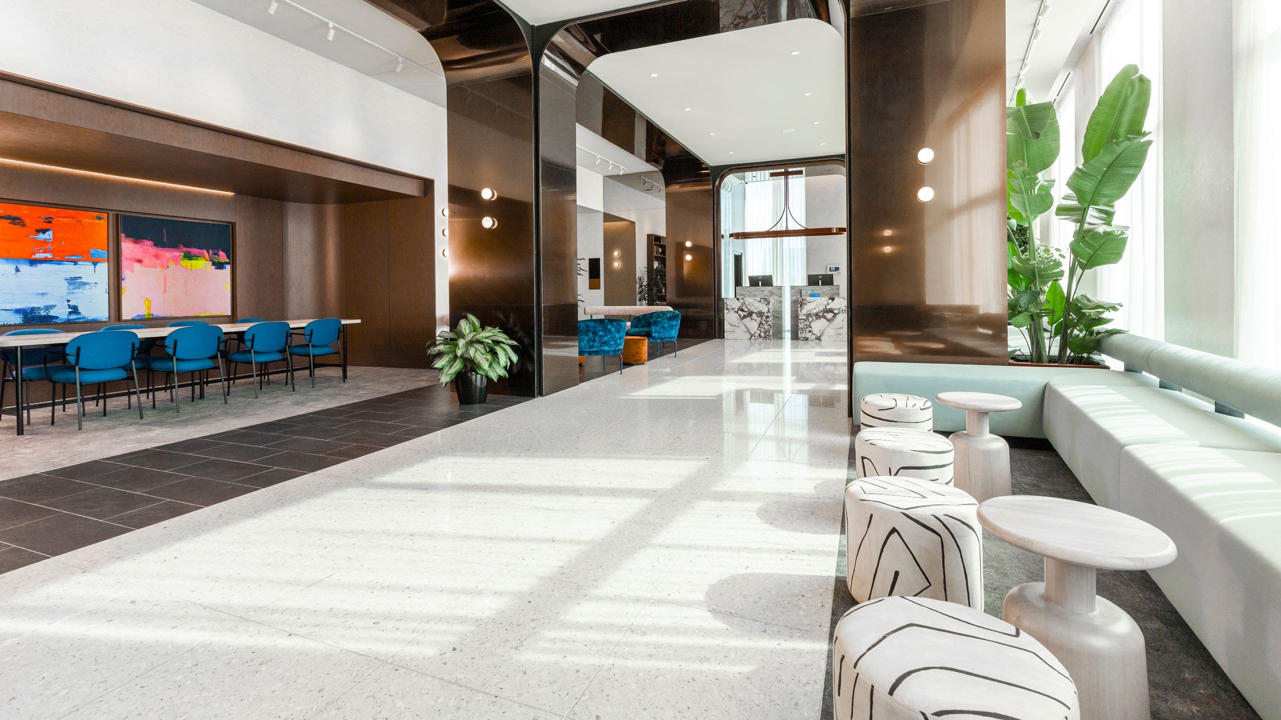 Hyatt Centric Montreal Lobby Working Space