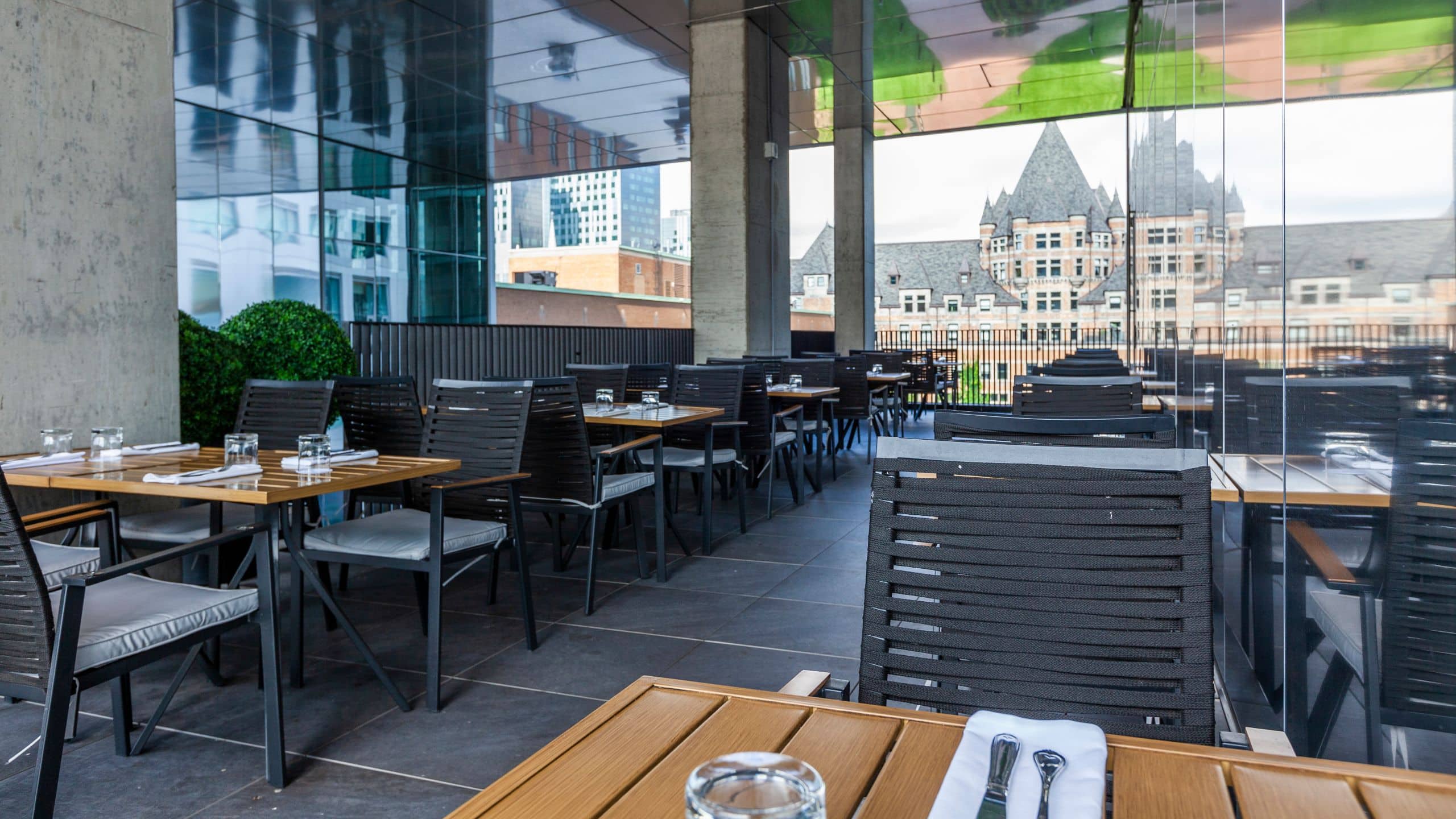 Hyatt Centric Montreal Restaurant Terrace Seating