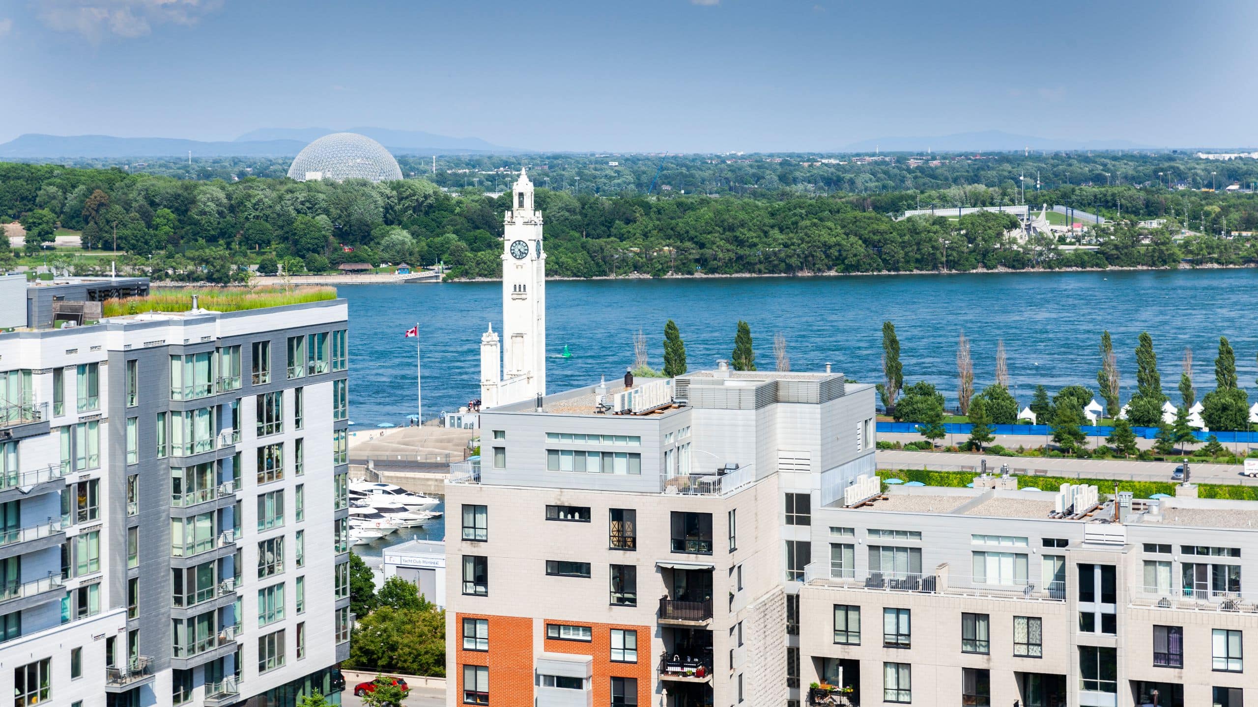 Hyatt Centric Montreal Rooftop Clock Tower View