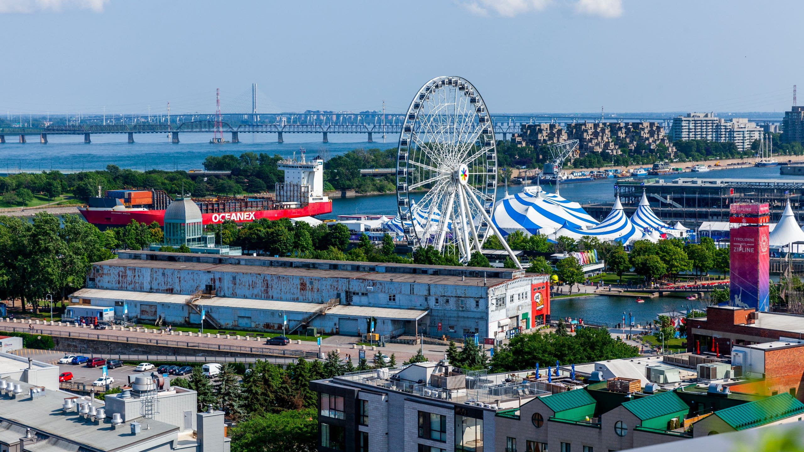 Hyatt Centric Montreal Rooftop La Grande Roue View