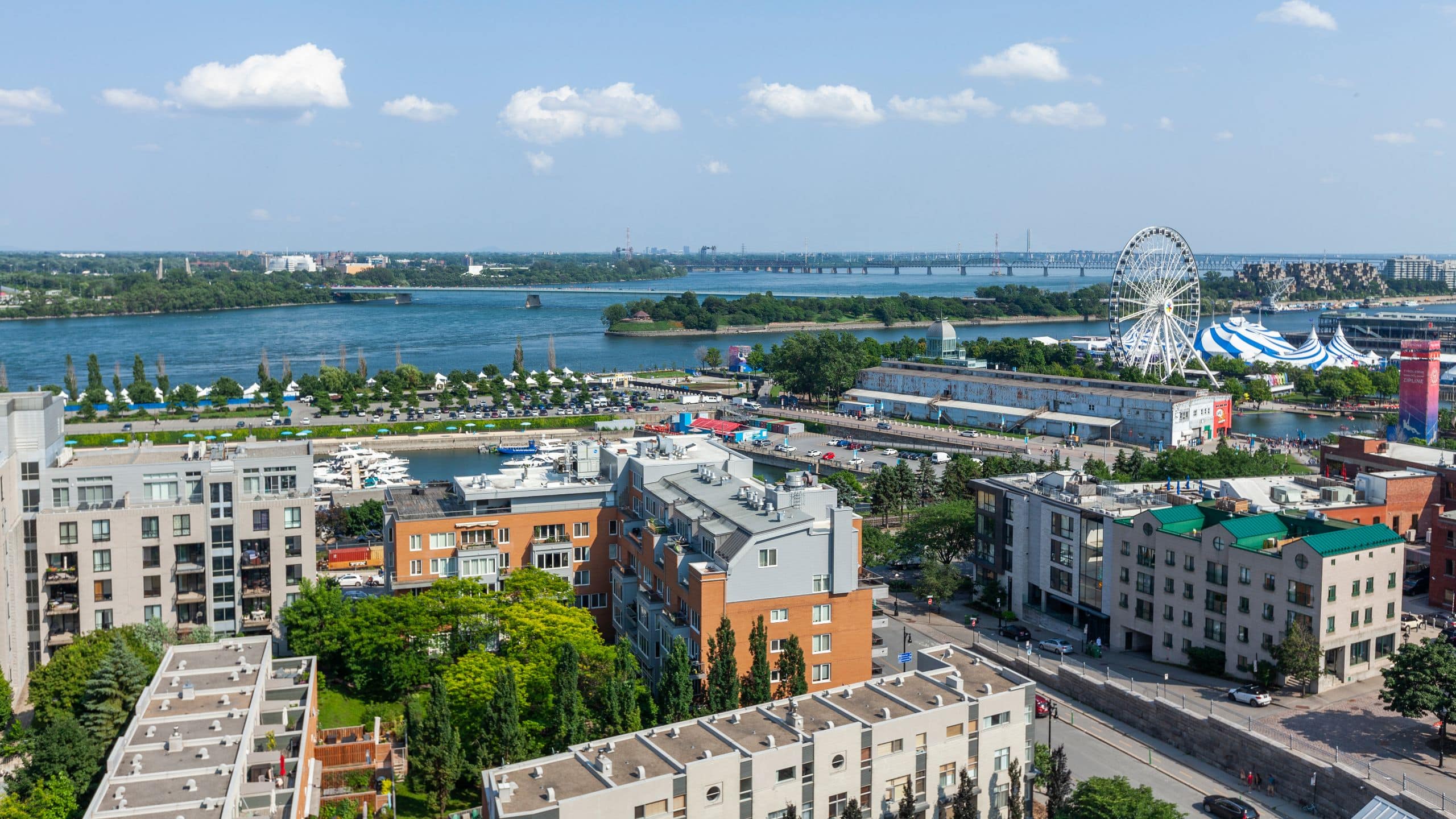 Hyatt Centric Montreal Rooftop Waterfront View